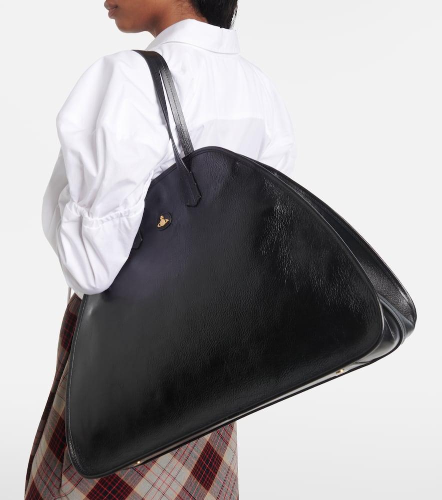 Vivienne Westwood Yasmina Large Leather Shoulder Bag in