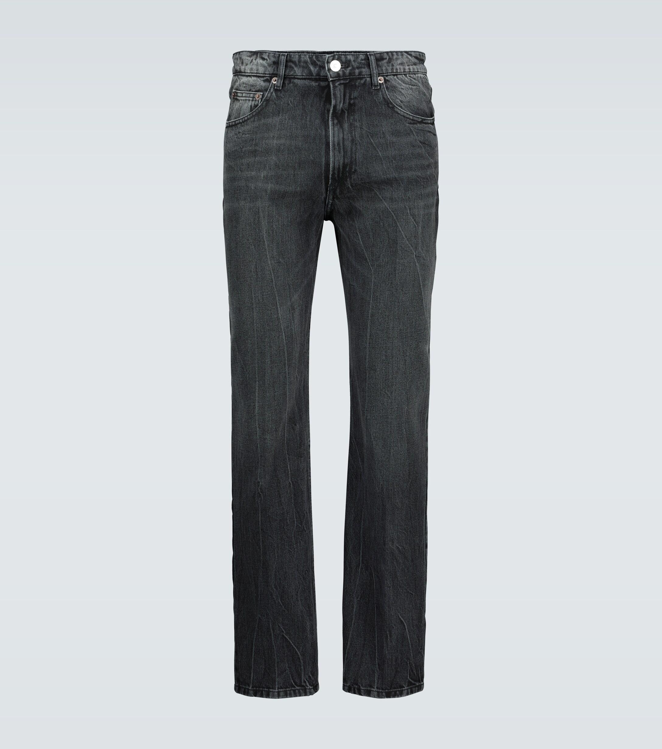 Balenciaga Denim Slim-fit Jeans in Black for Men - Lyst