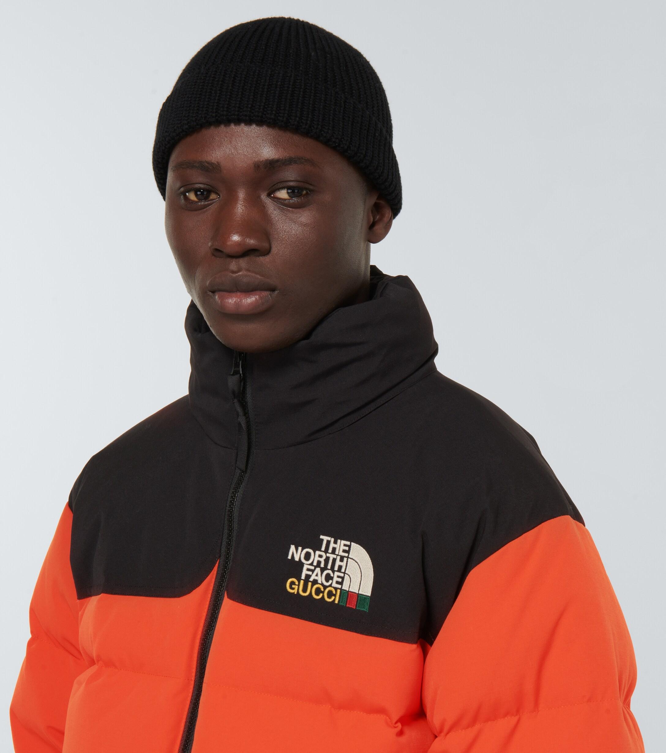 Gucci The North Face X Down Jacket in Orange for Men | Lyst UK