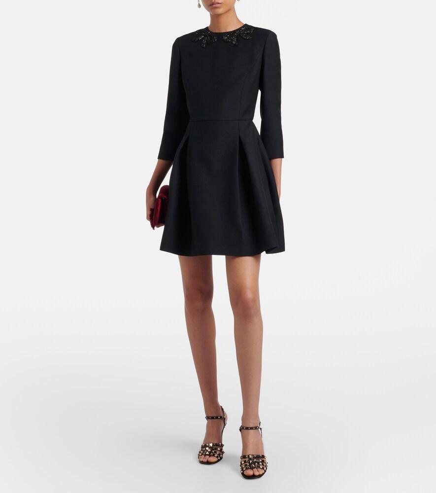 valentino fit and flare cocktail dress VALENTINO black glitter cloud star jacquard short sleeve fit flare dress S
