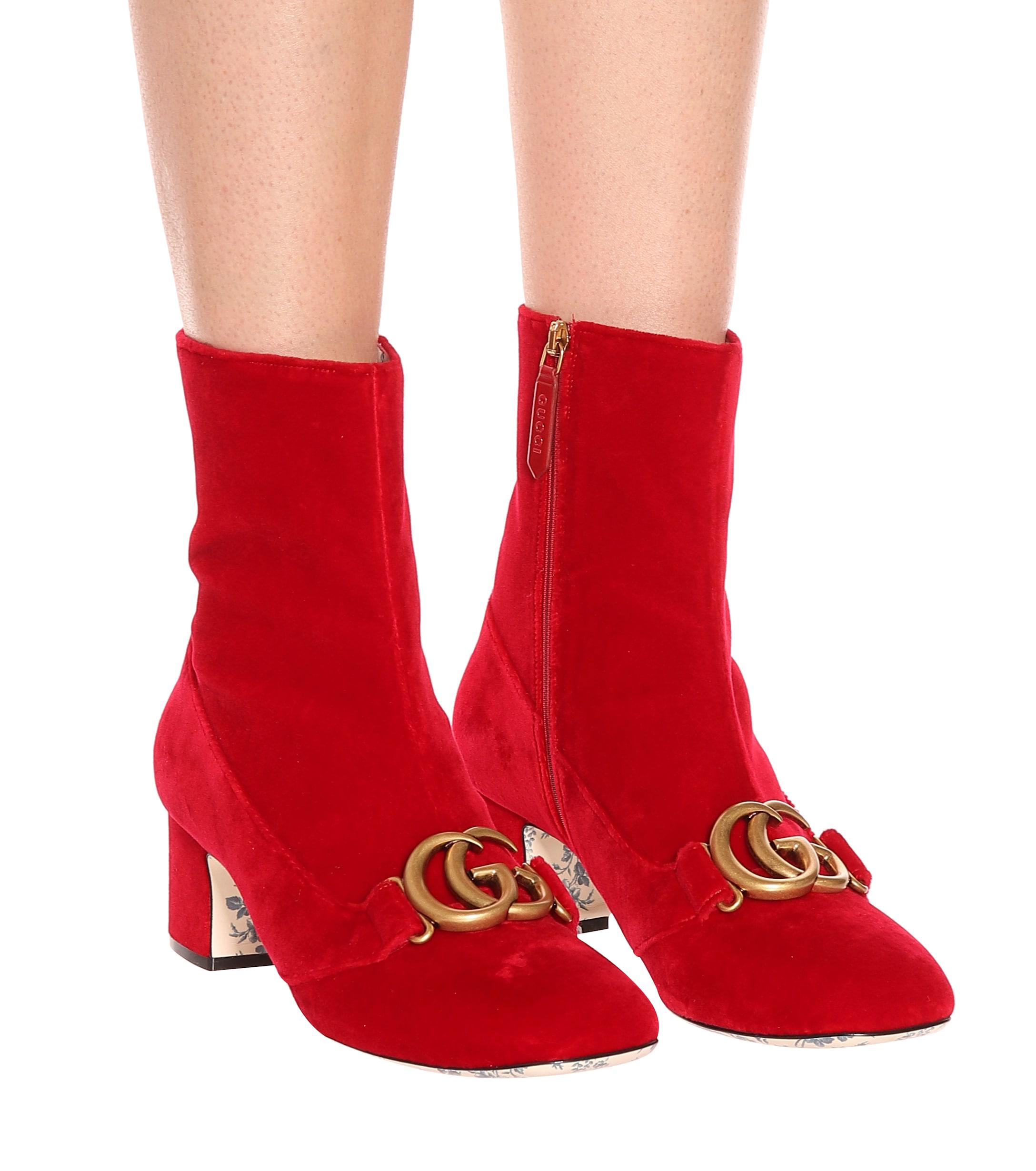 gucci red boots