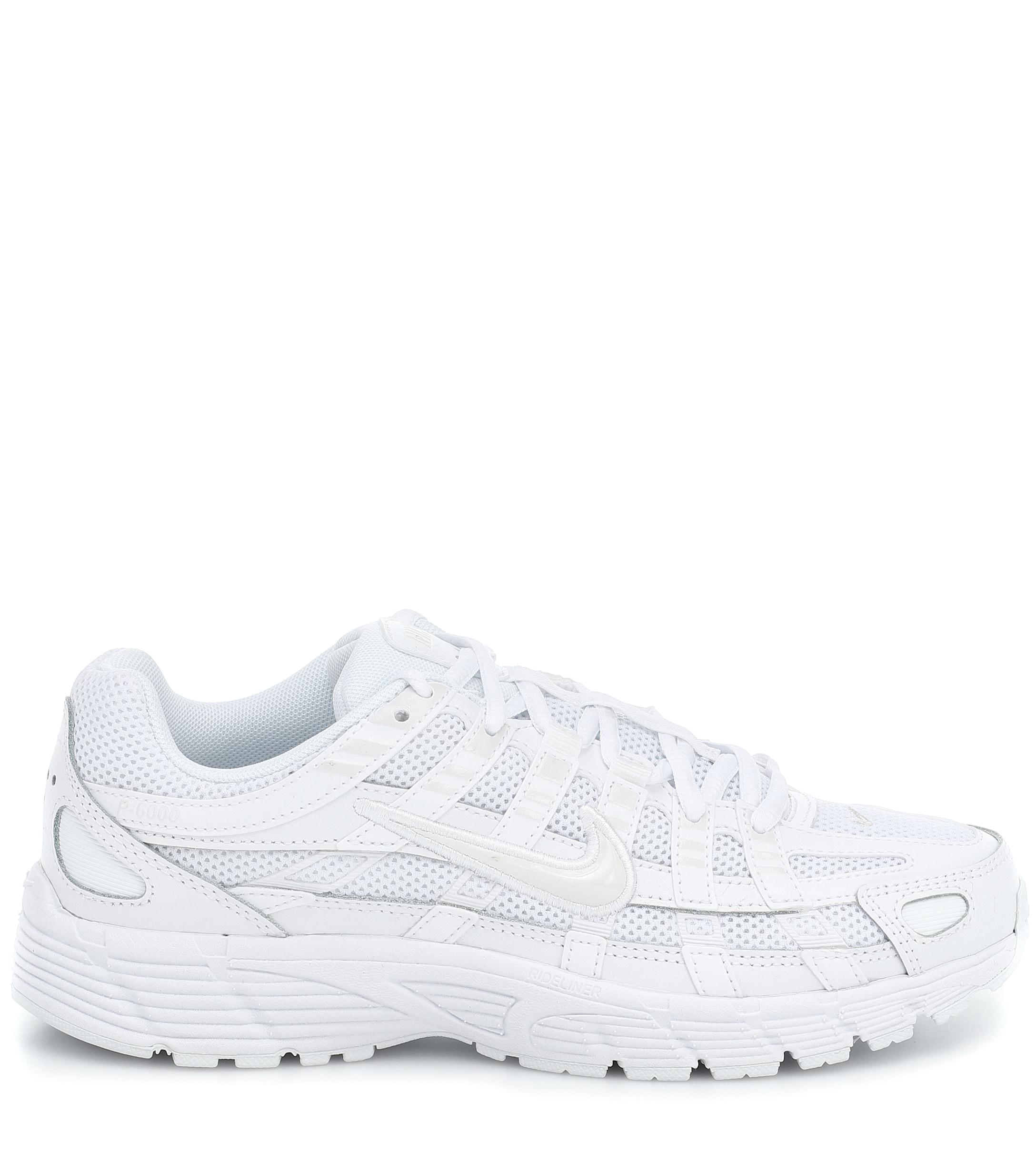Nike Leather P-6000 in Silver Tone,White (White) | Lyst