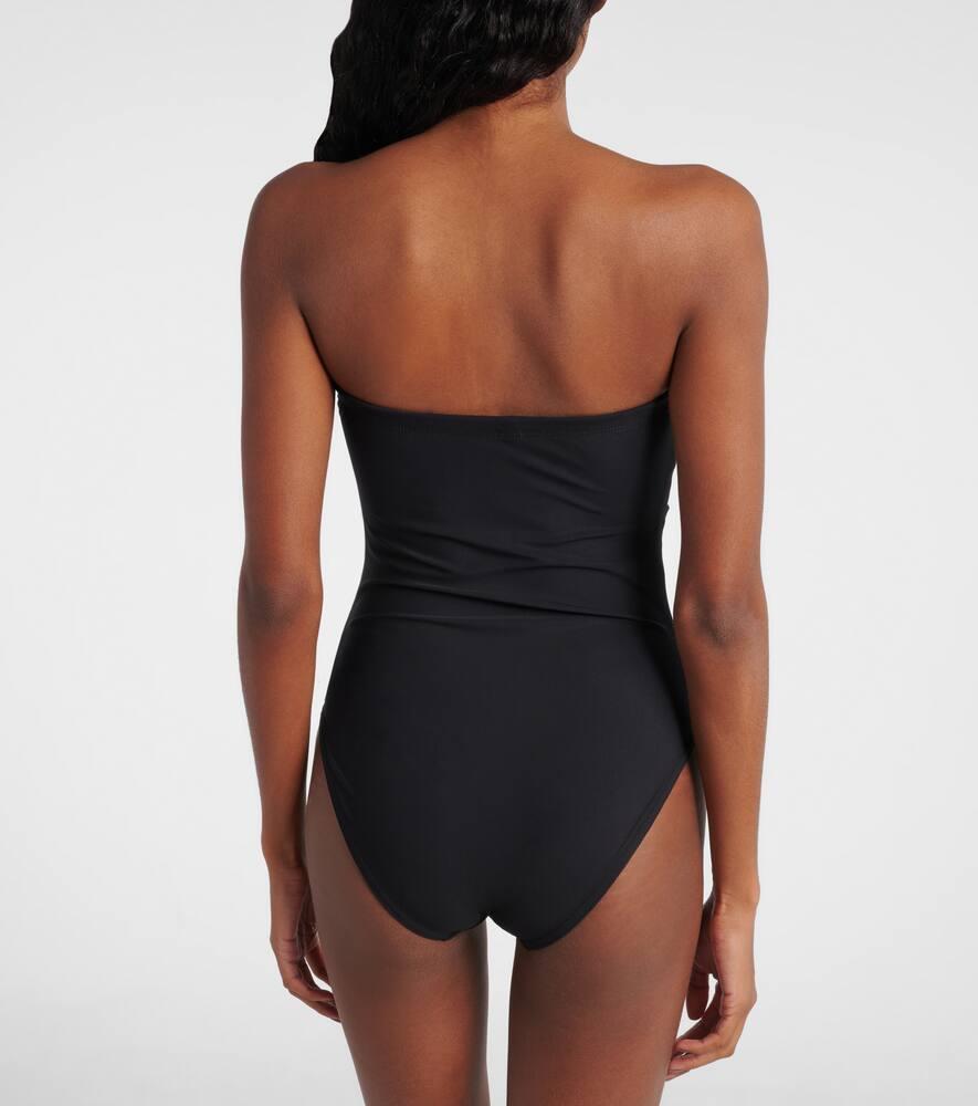 【Karla Colletto】 Bow-detail水着 Karla Colletto Kit Bow-Detail Swimsuit in Black | Lyst