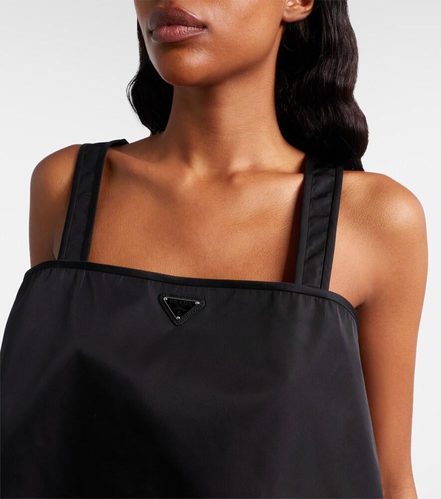 れいれい　 PRADAのロゴプレート付き黒タンクトップ36 Prada Logo Plaque Tank Top in Black | Lyst