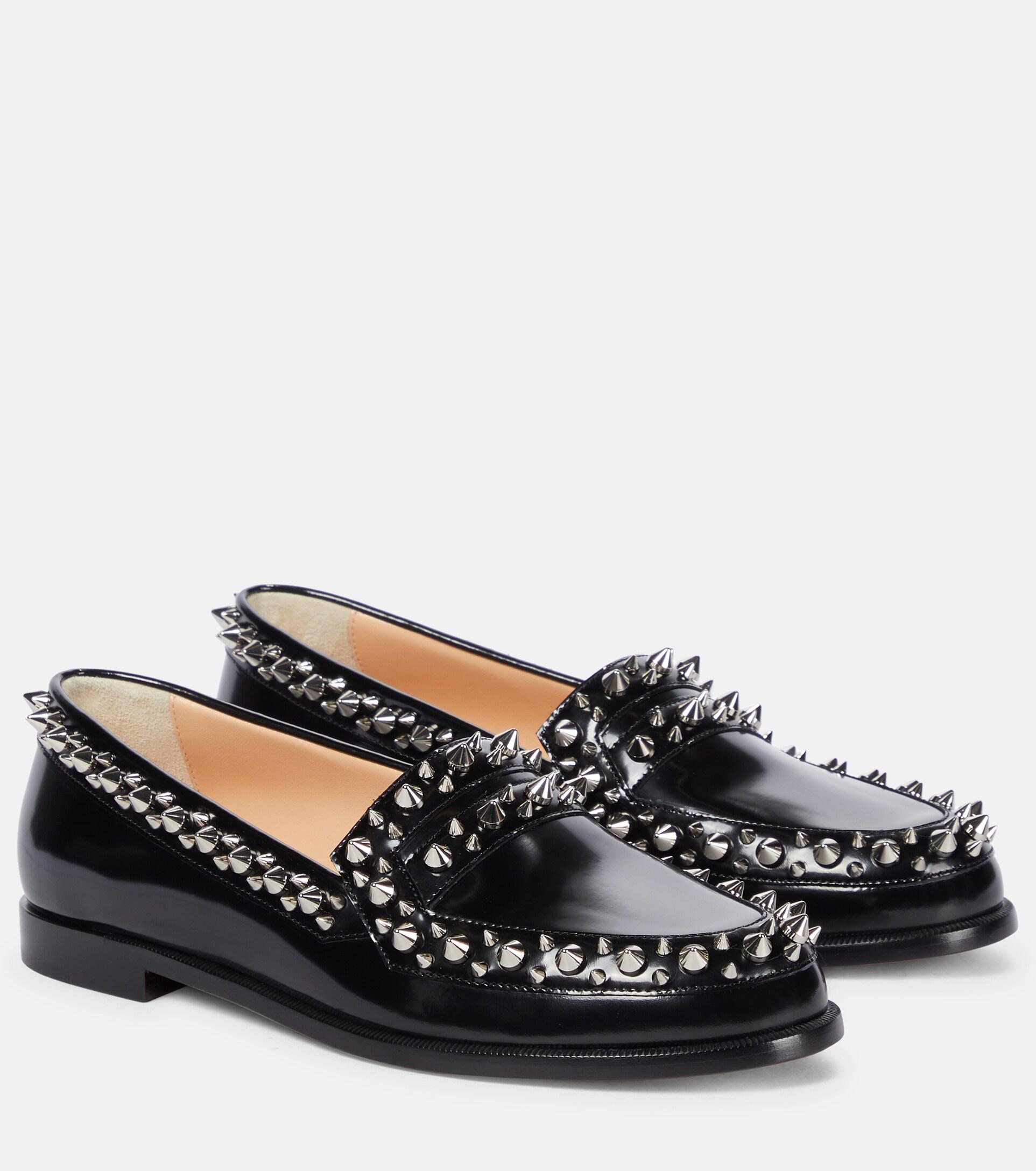 Loafers with spikes outlet