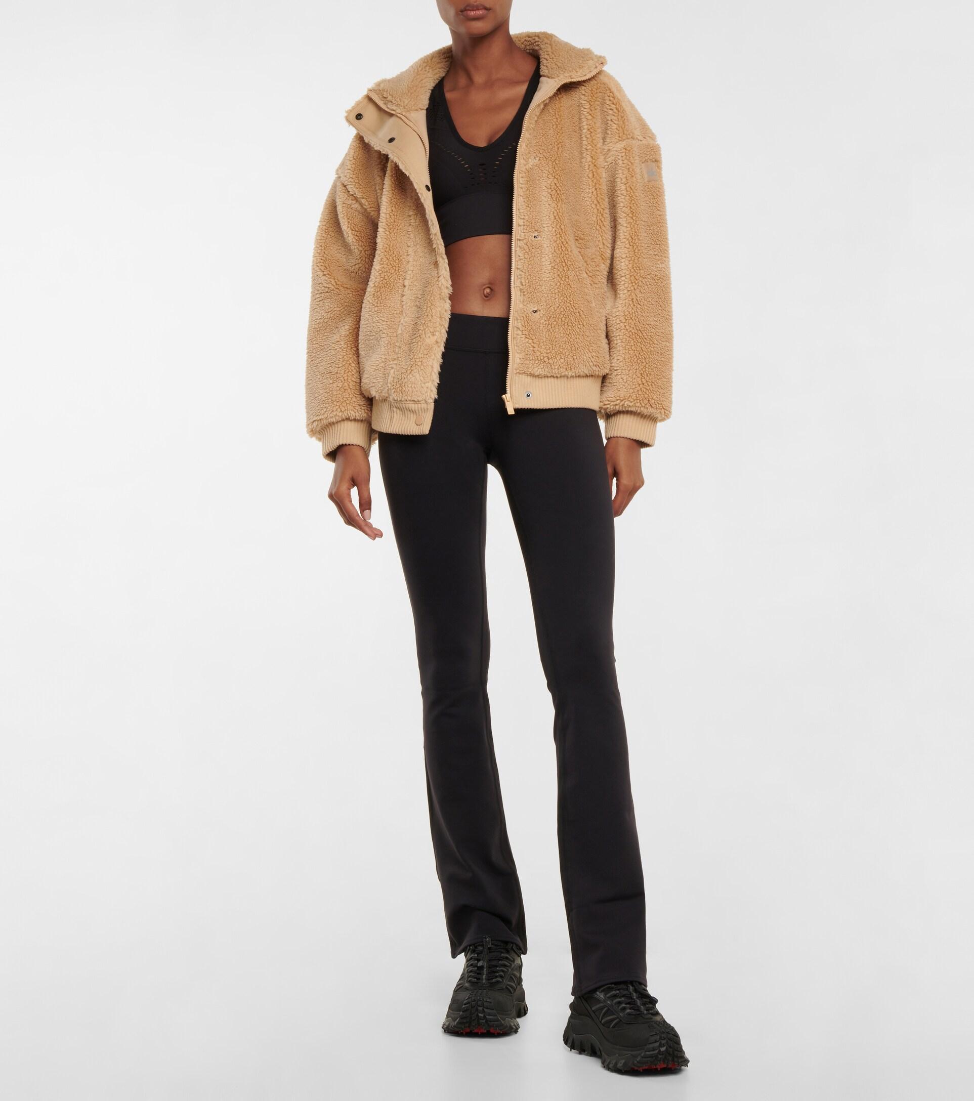 Alo Yoga Varsity Fleece Jacket in Natural Lyst