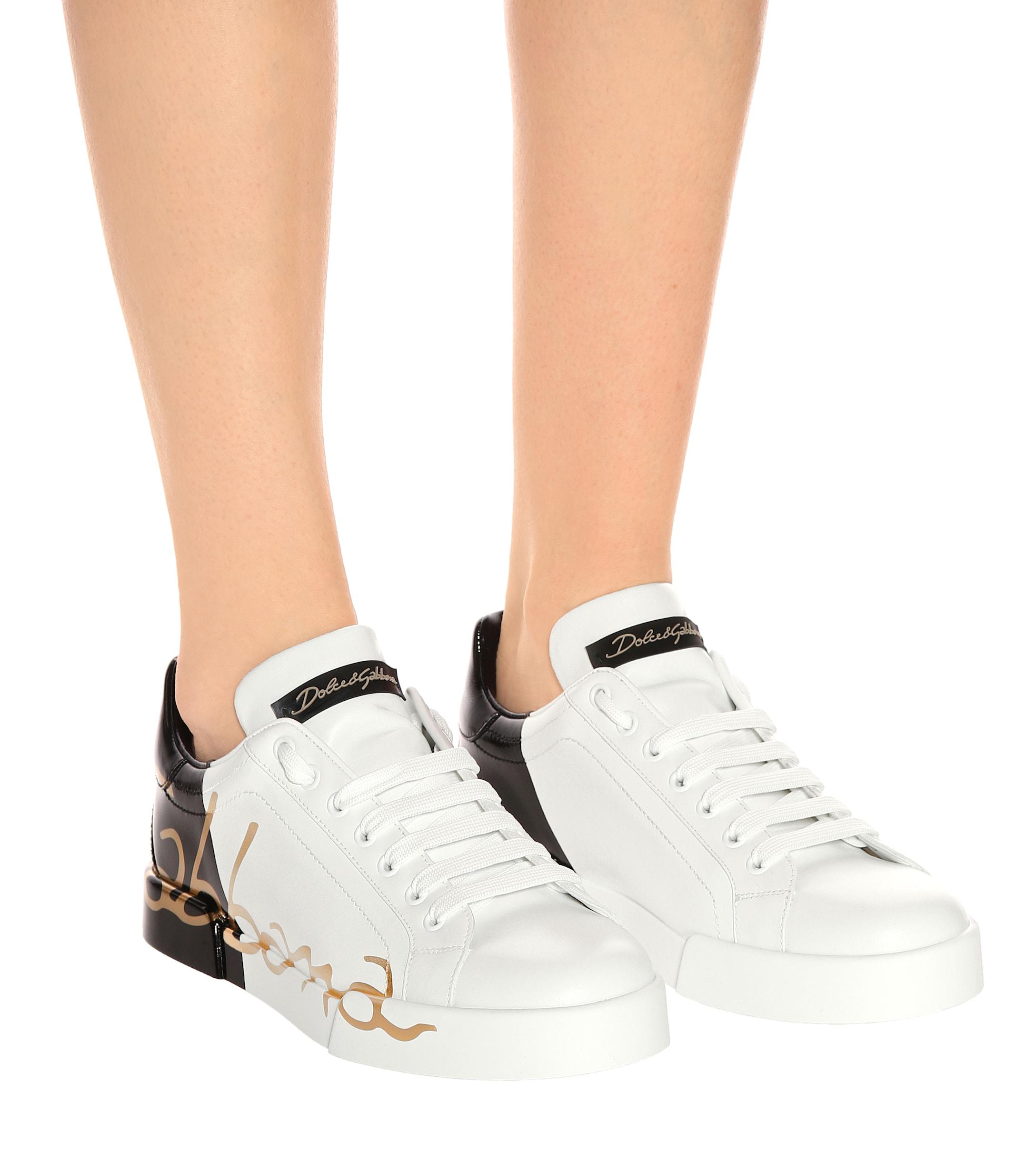 Portofino sneakers in leather and patent hotsell
