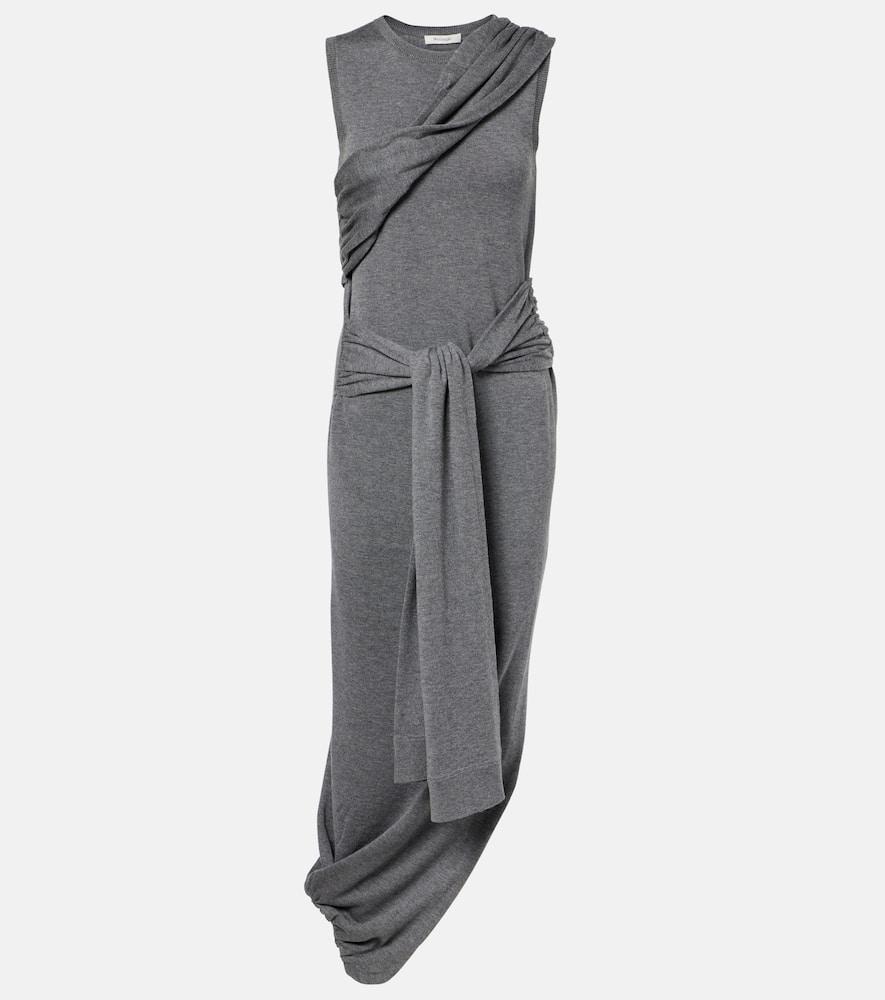 ワンピース Jw Anderson Brown Stretch Cotton Dress JW ANDERSON One-shoulder asymmetric stretch-jersey dress