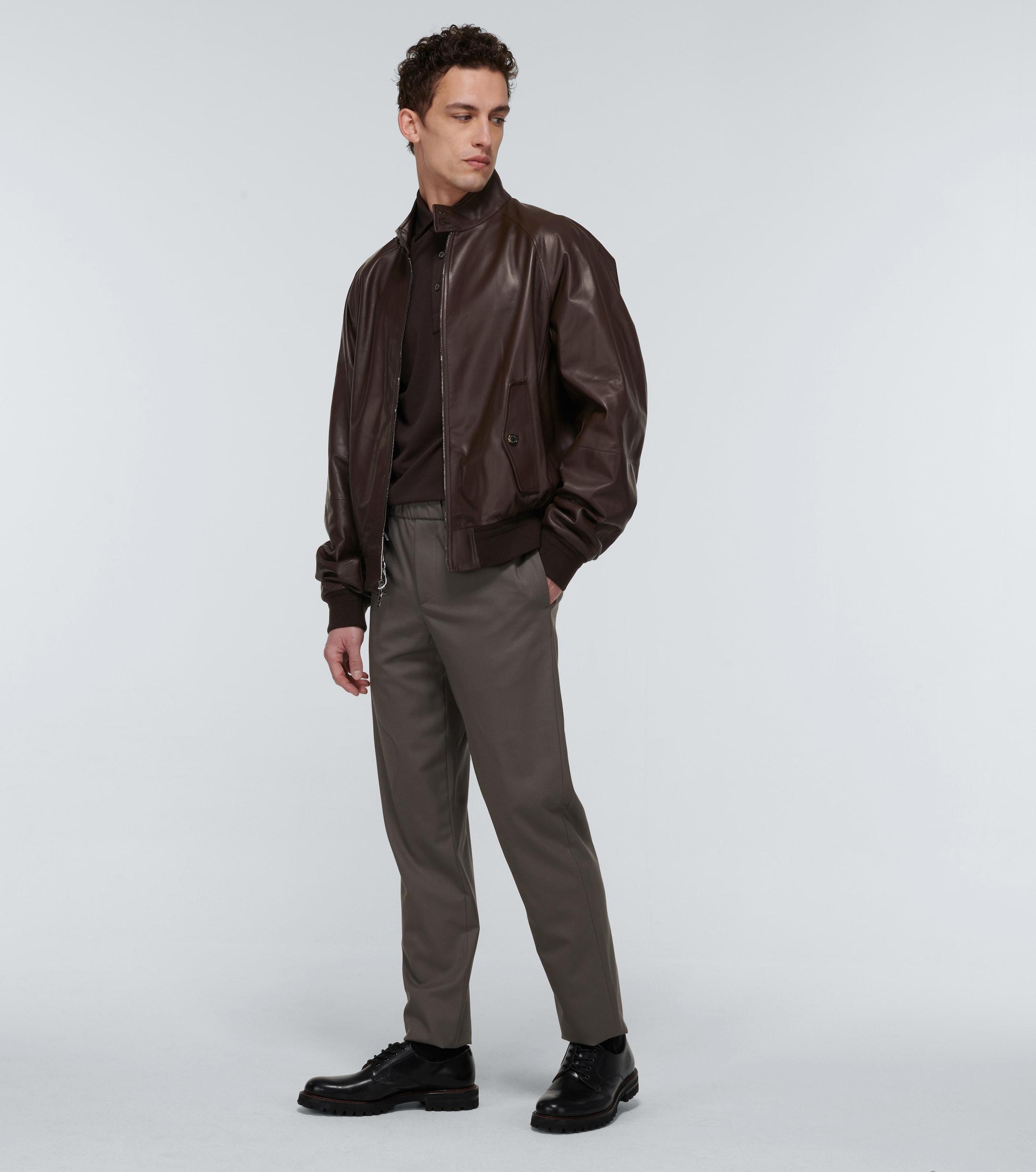 Ralph Lauren Torrence Barracuda Leather Jacket in Brown for Men Lyst Canada