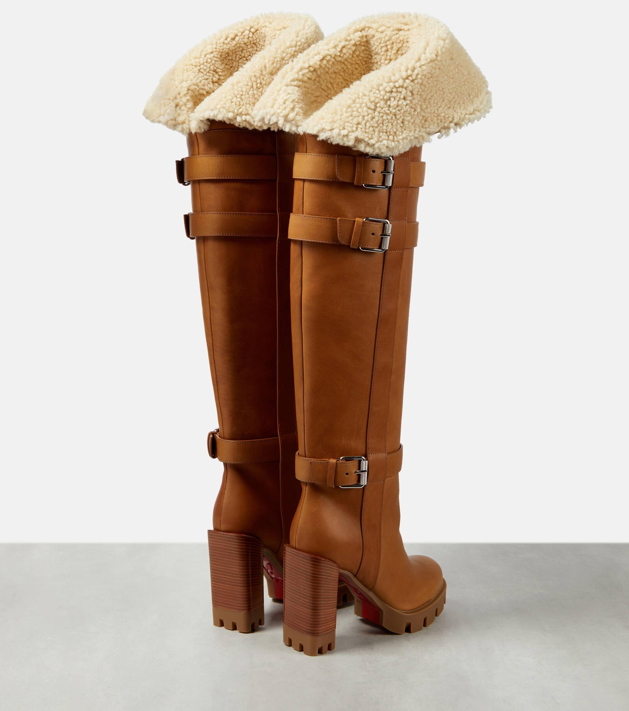 Louboutin boots over the knee outlet