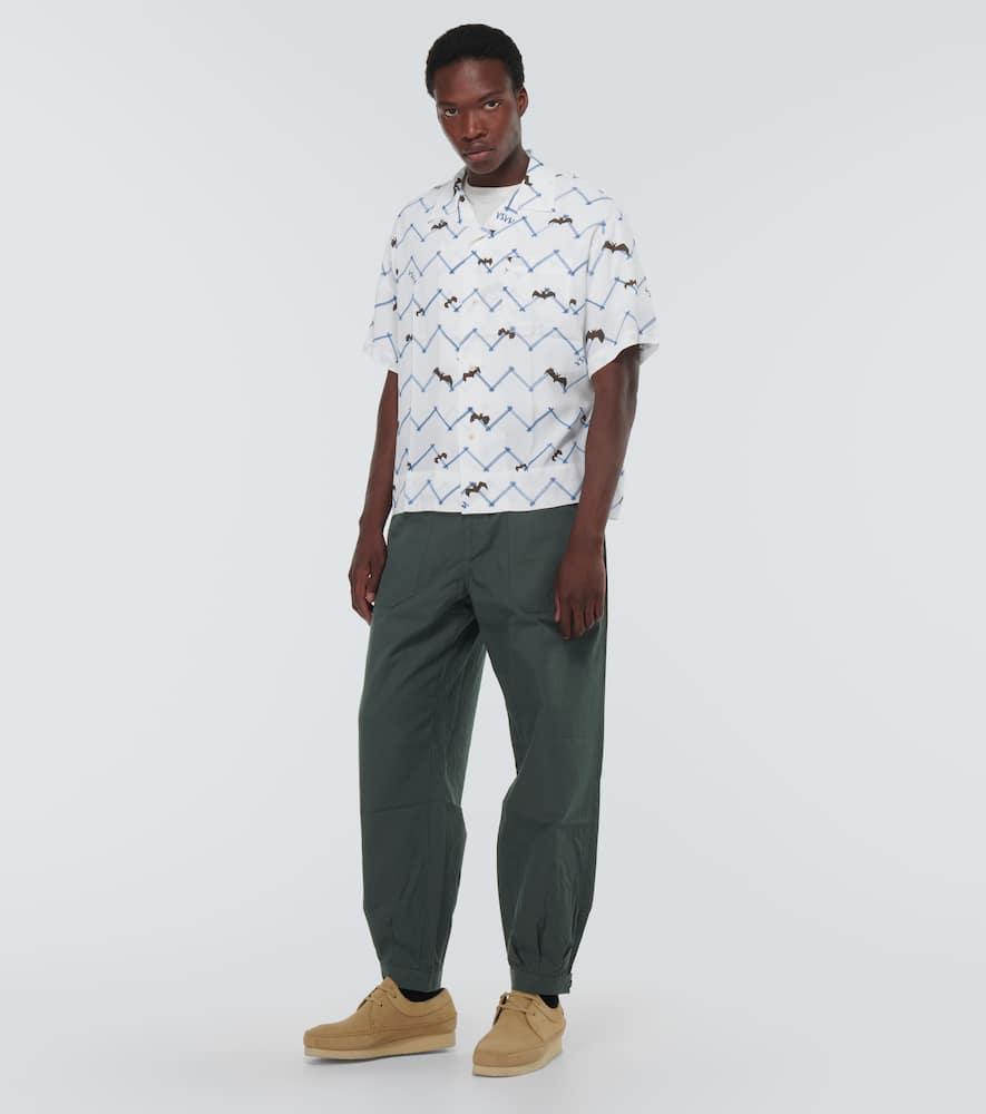 Visvim Carroll Cotton Straight Pants in Green for Men | Lyst