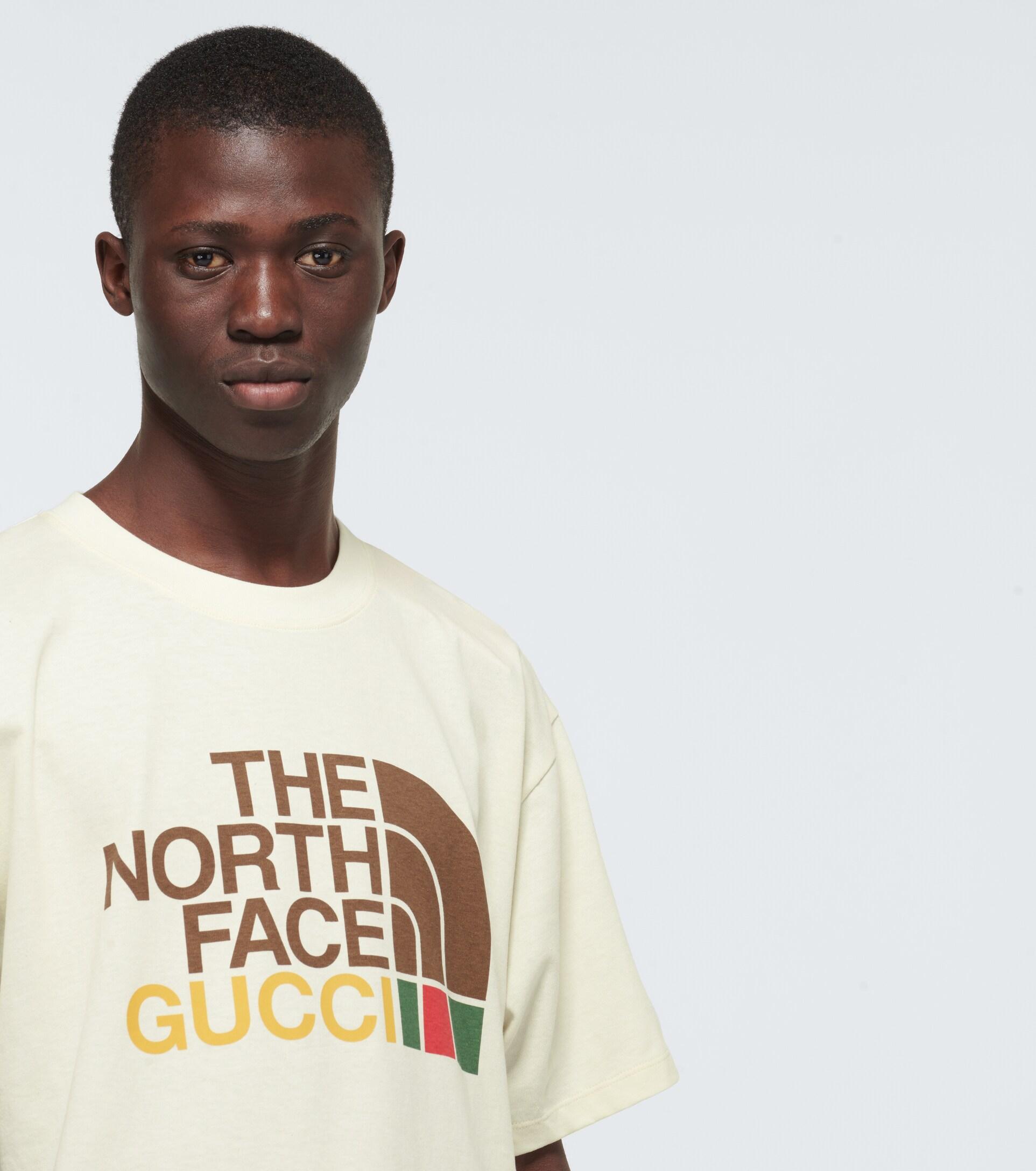 Gucci The North Face X Cotton T-shirt in White for Men | Lyst