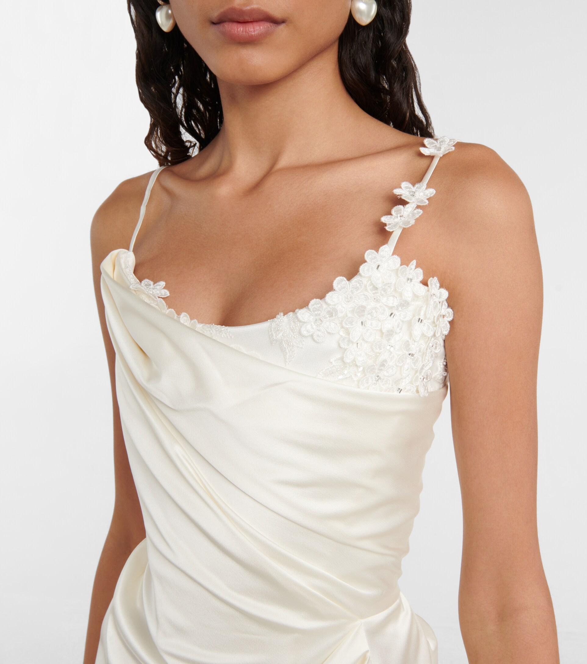 white evening gown dresses White Off Shoulder Satin Long Evening Dress