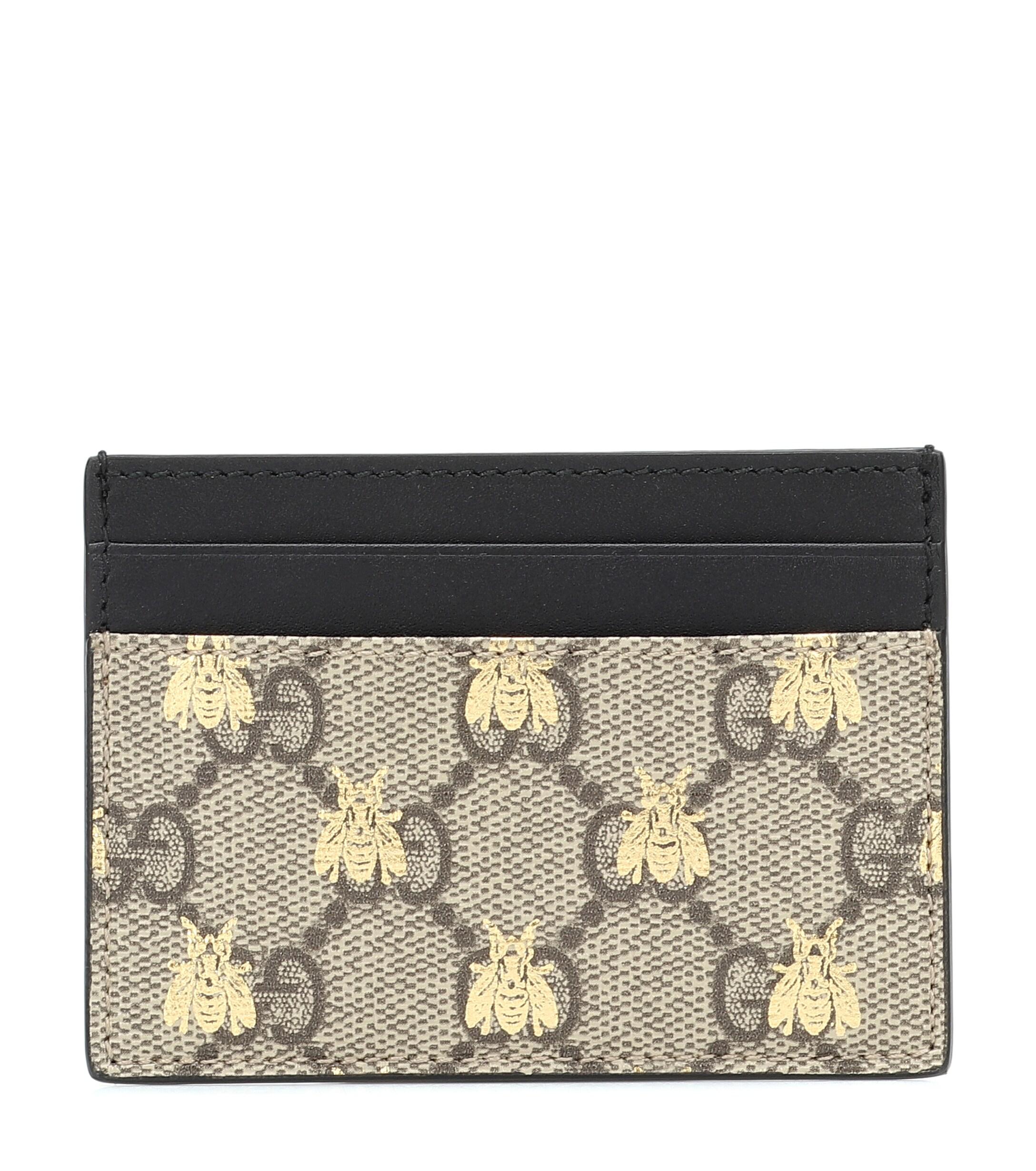 gucci card holder bees