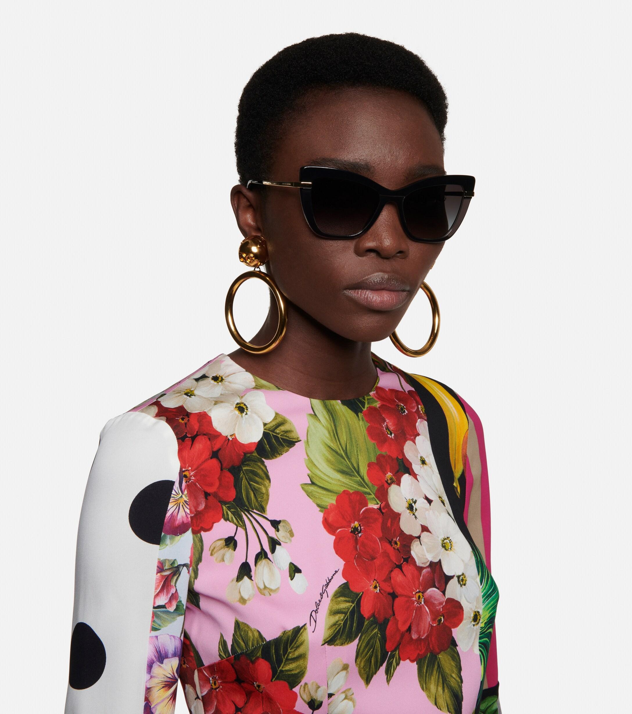 Lunettes de soleil œil-de-chat Dolce & Gabbana en coloris Marron | Lyst