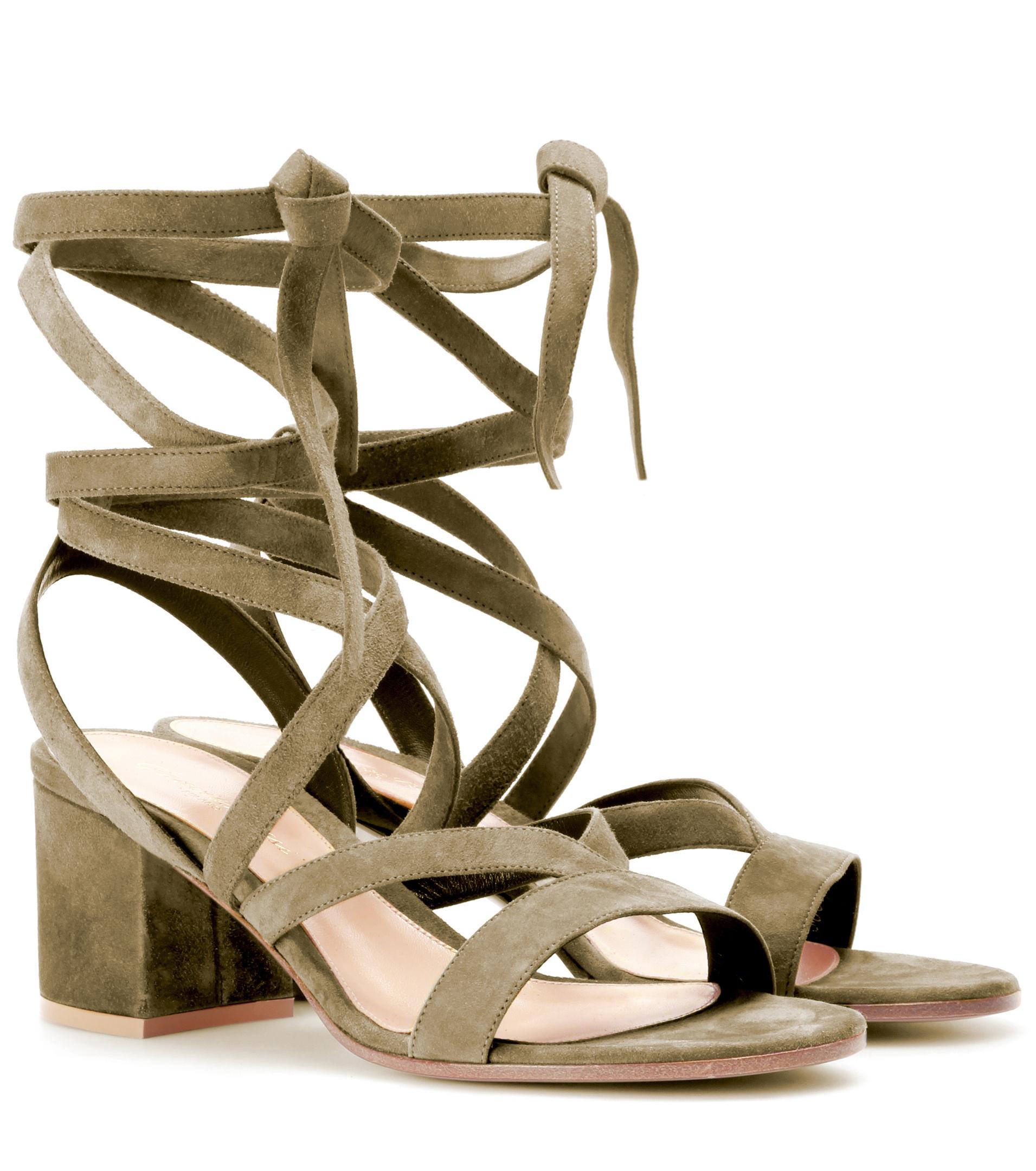 gianvito rossi suede sandals