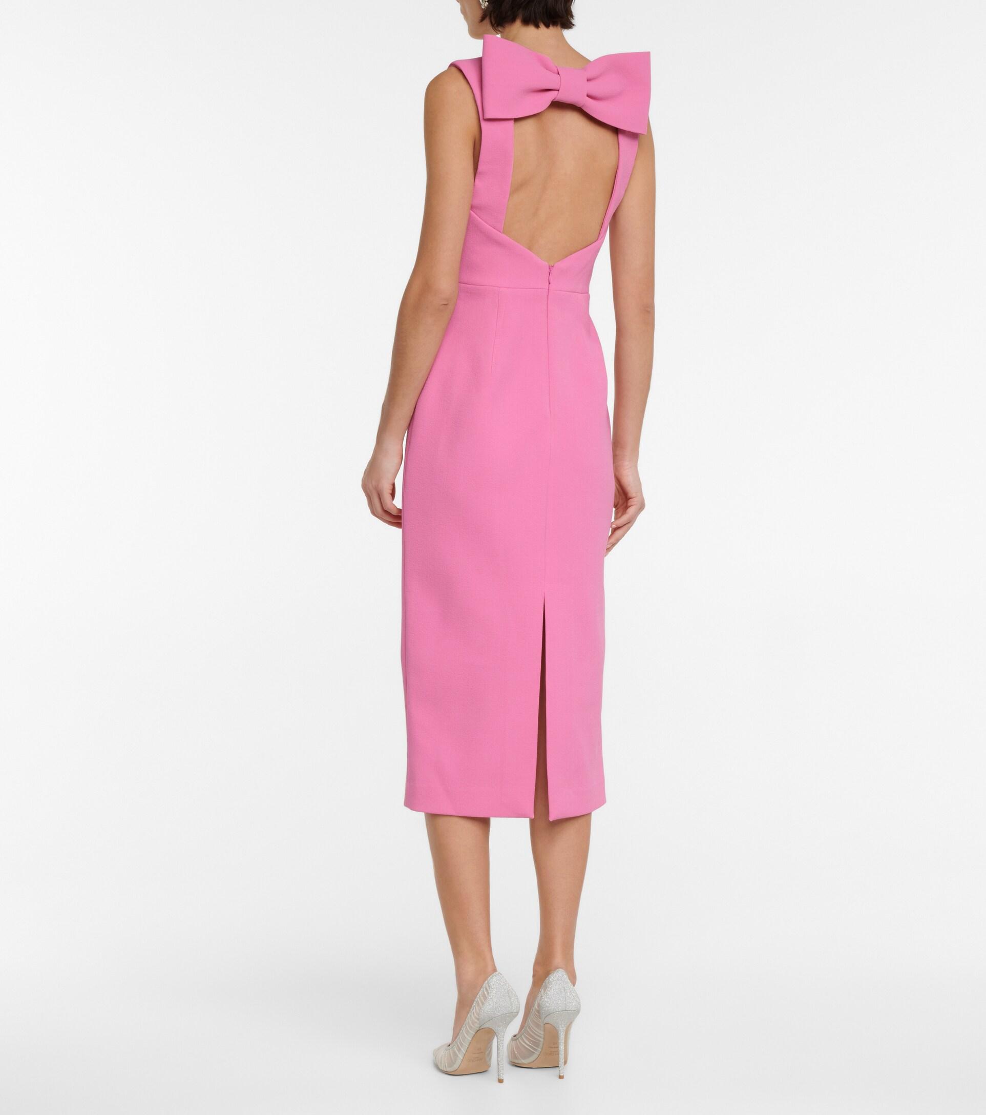 新作【Rebecca Vallance】Antonella cutout crepe midi dress Antonella cutout crêpe midi dress in blue - Rebecca Vallance