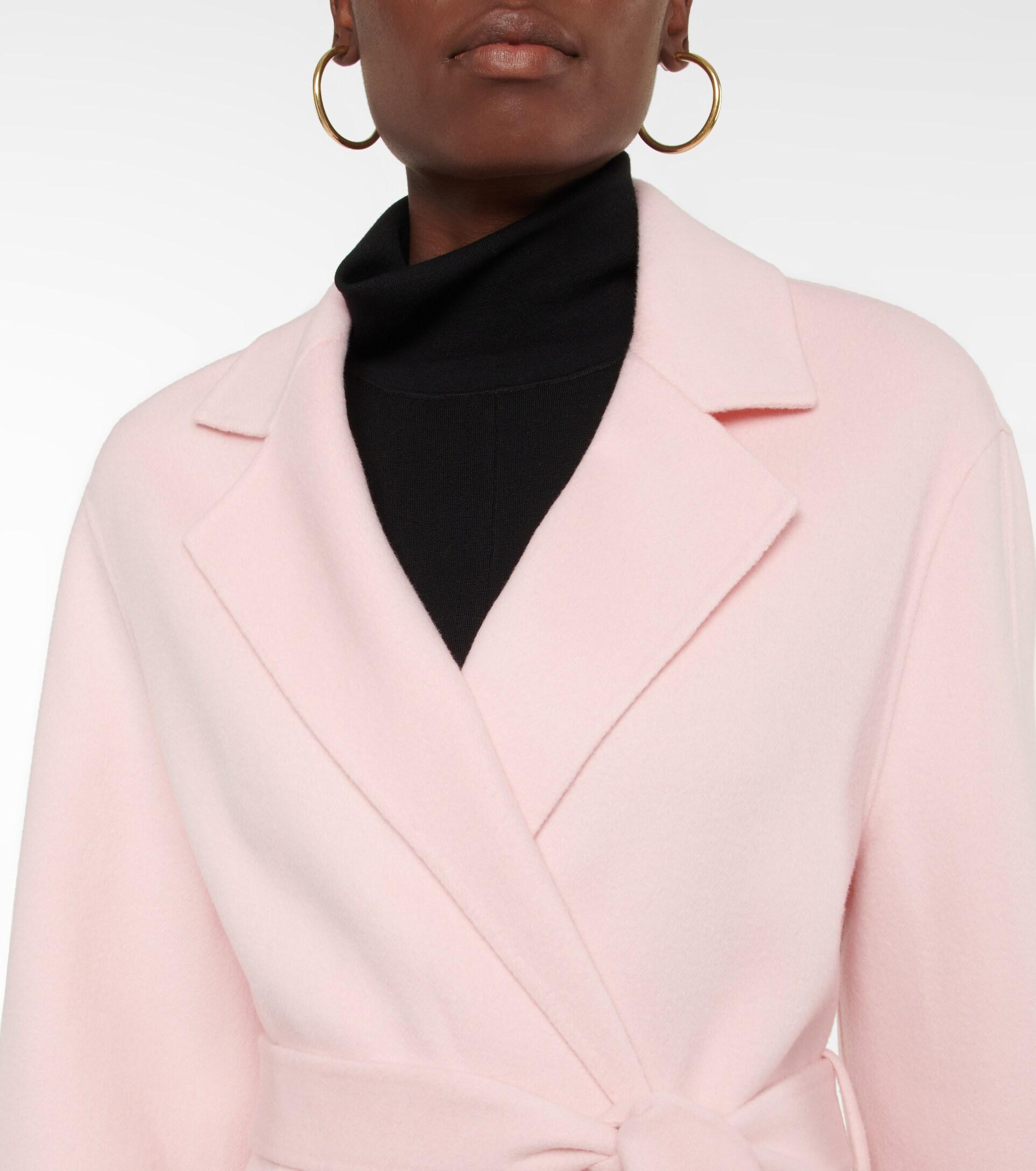 Cenda Wool And Cashmere Wrap Jacket in White - Joseph