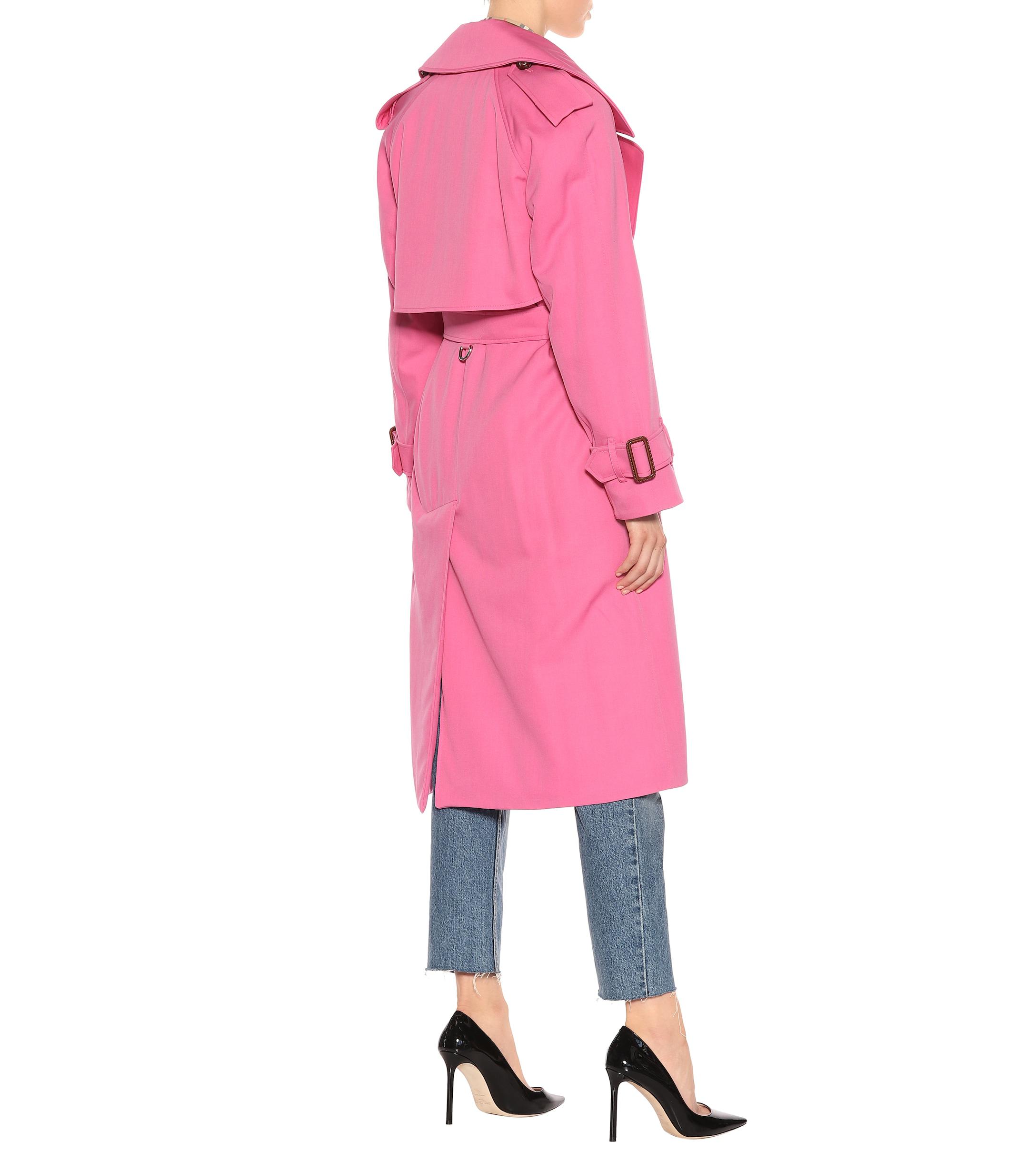 Burberry Regina 30 Wool Trench Coat in Bright Pink (Pink) Lyst