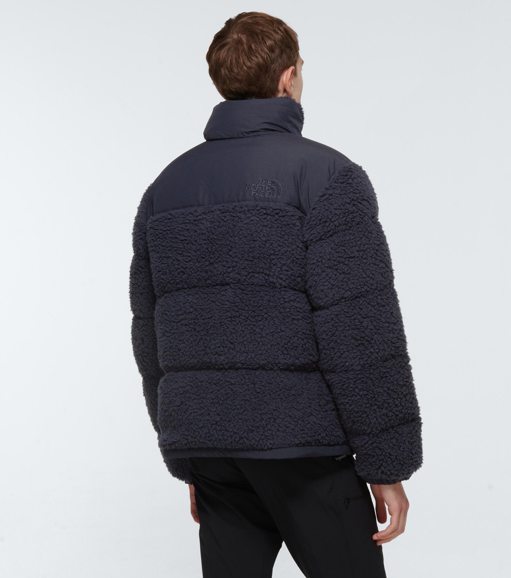 The North Face Sherpa Nuptse Fleece Jacket in Blue for Men | Lyst