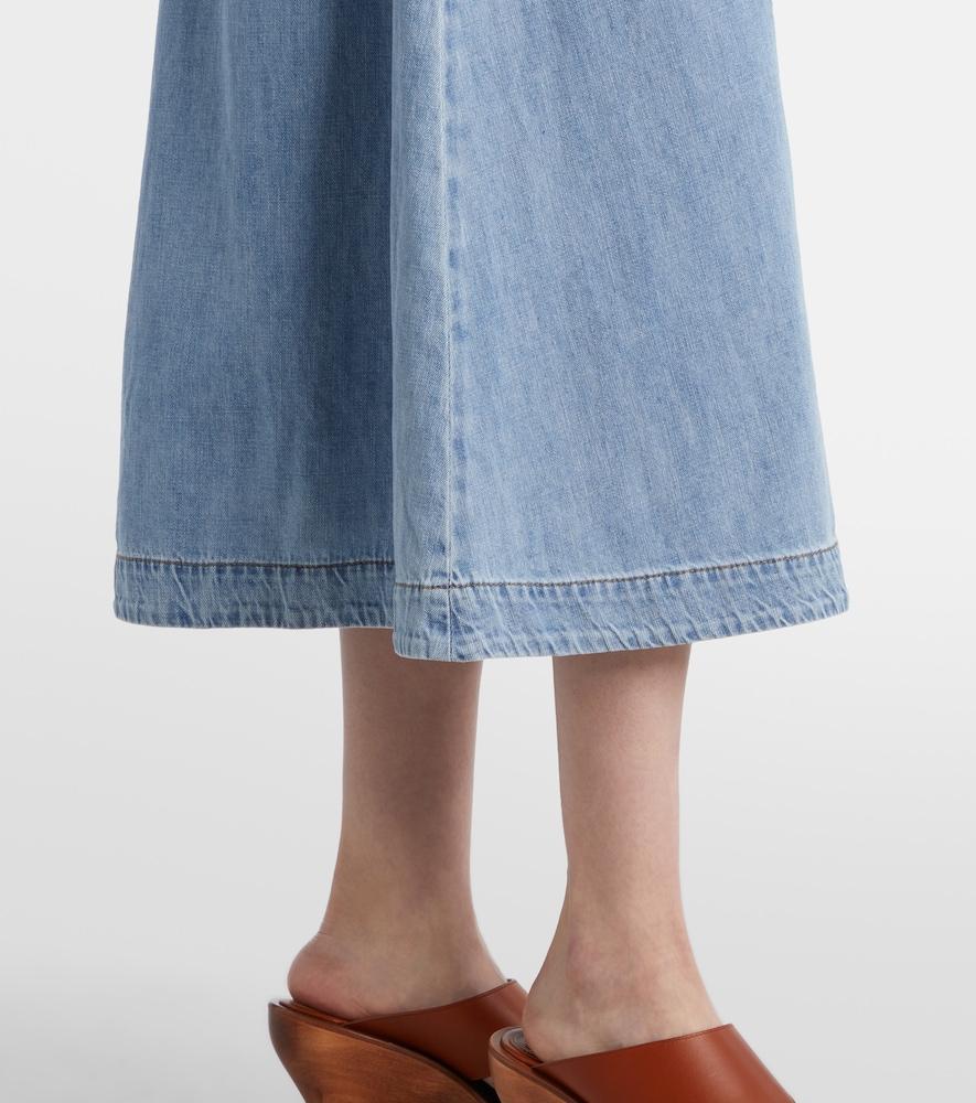 zimmermann lucky denim midi dress Zimmermann Lucky Denim Midi Dress in Blue