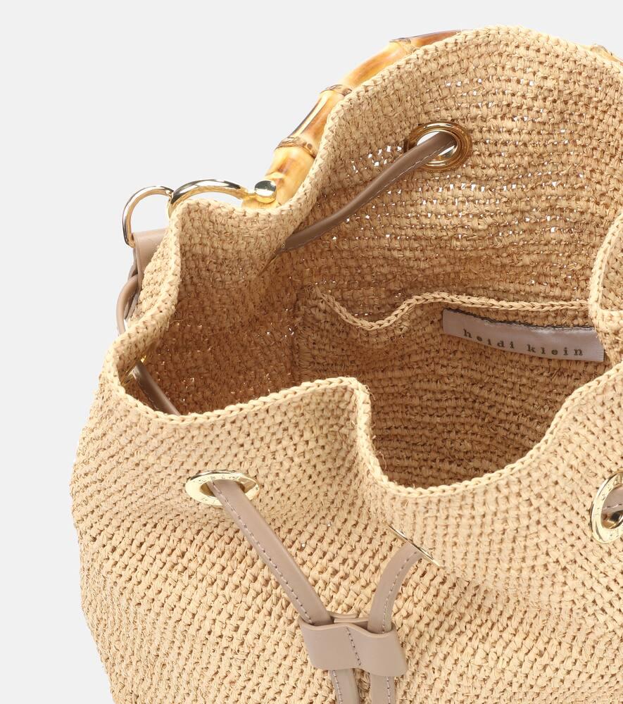 HEIDI /ハイディークラインBAMBOO 巾着バッグ Heidi Klein Savanna Bay Mini Raffia Bucket Bag in Natural | Lyst