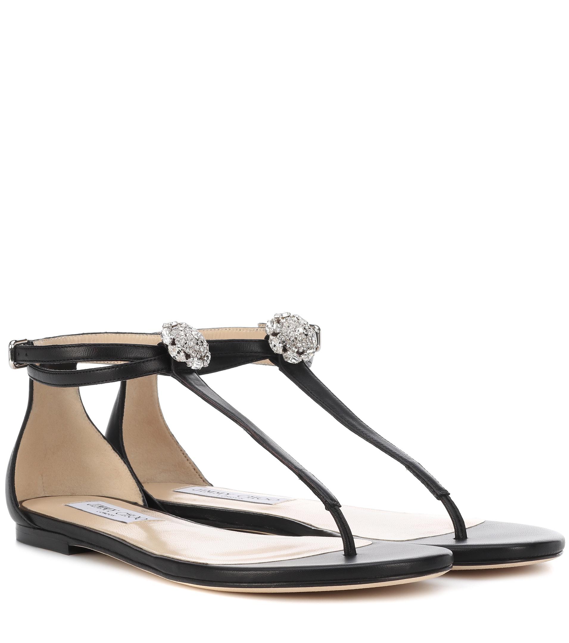 black jimmy choo flats