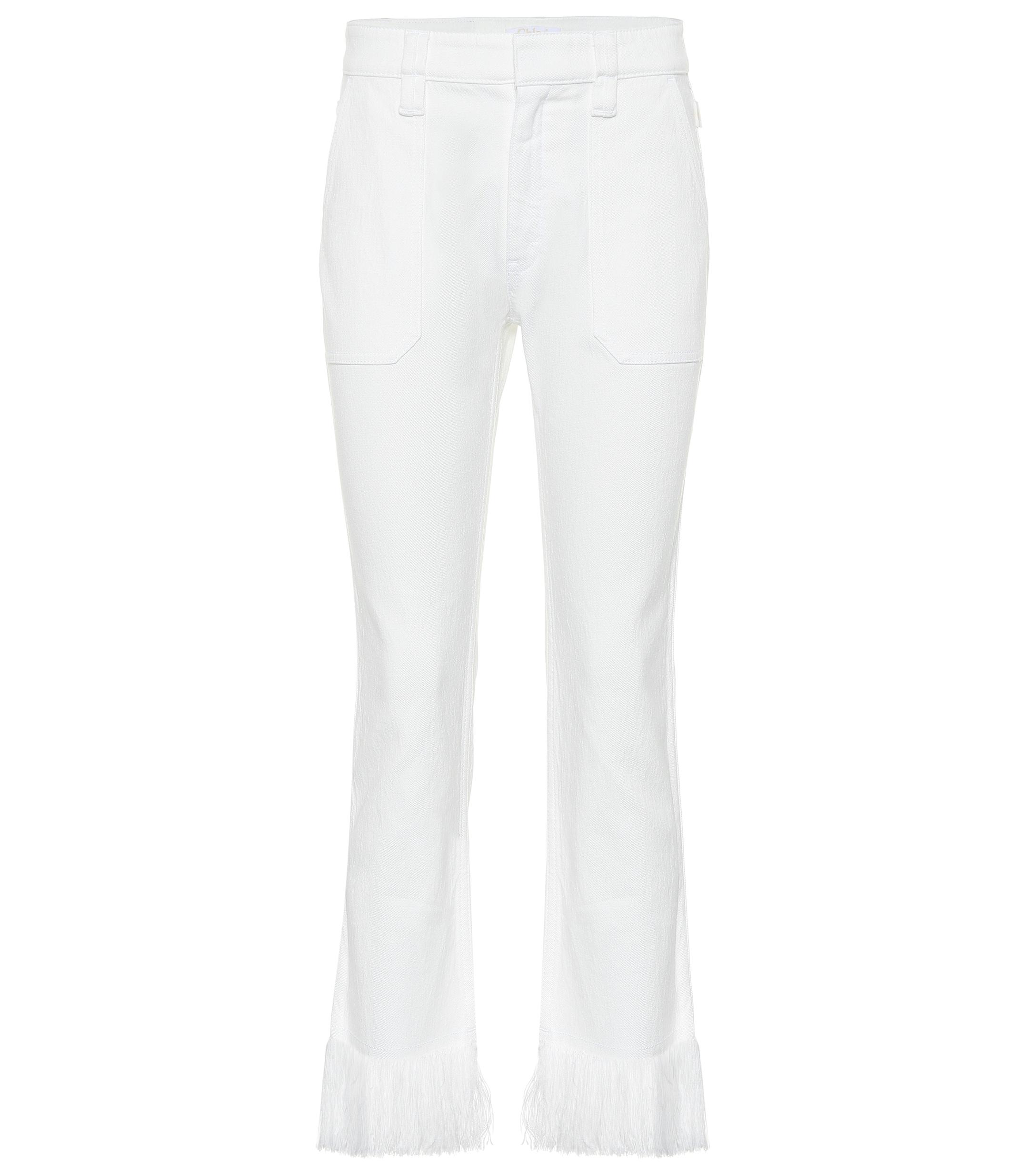 chloe white jeans