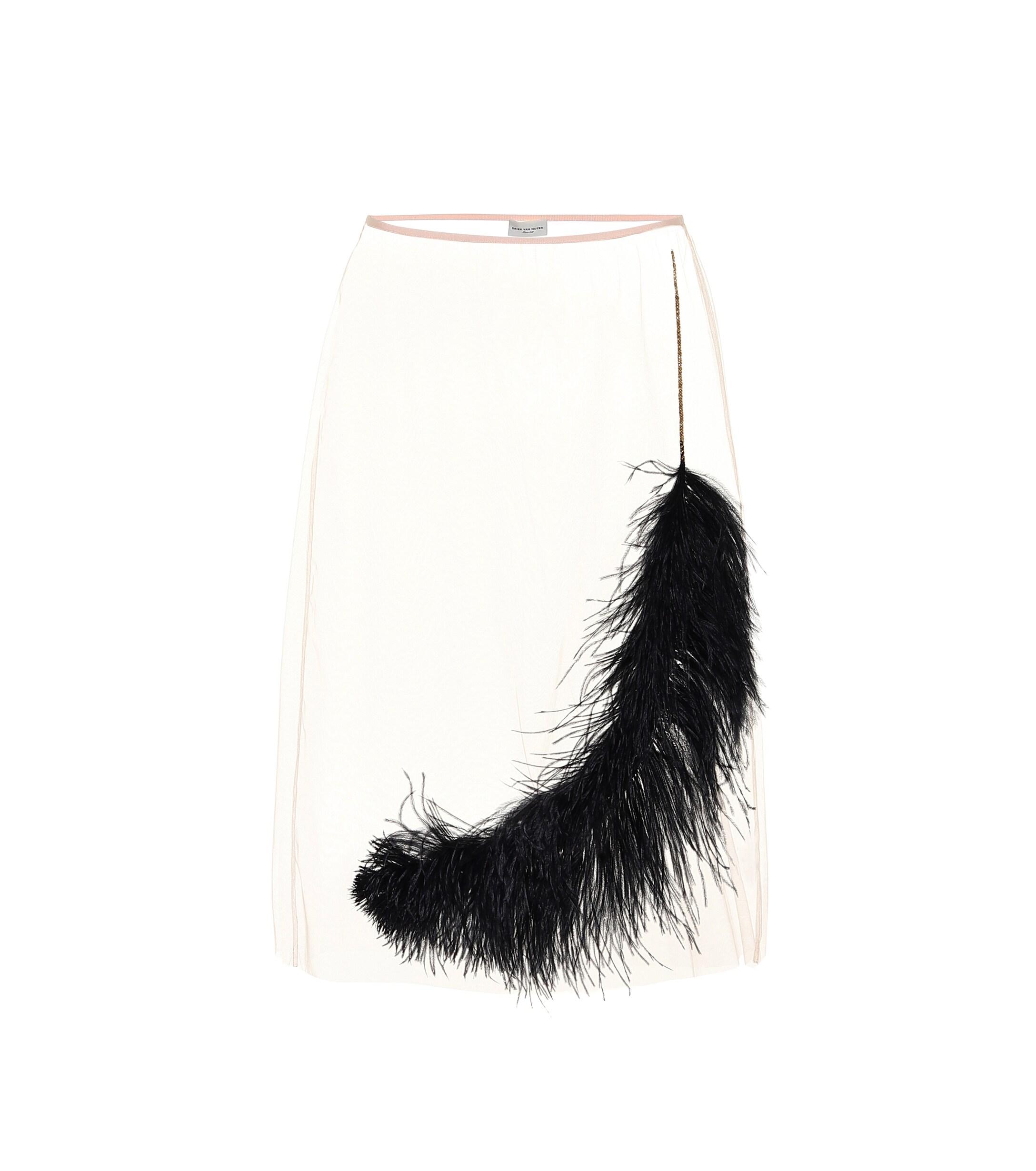 dries van noten tulle skirt
