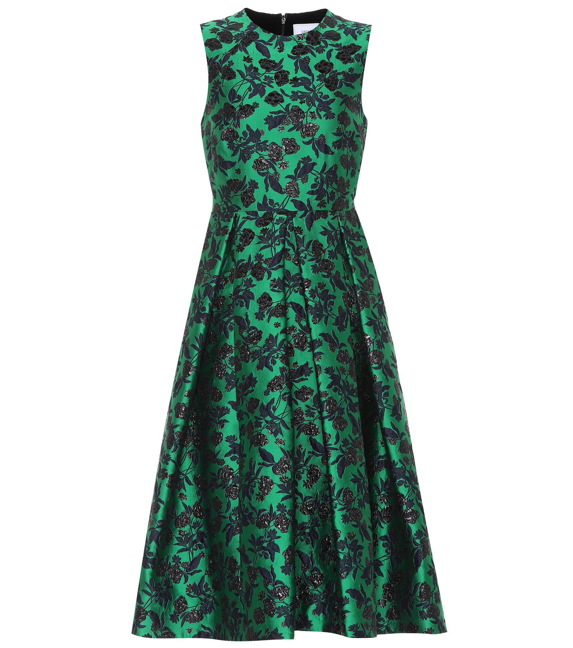 Synthetic Indra Floral Brocade Dress ...