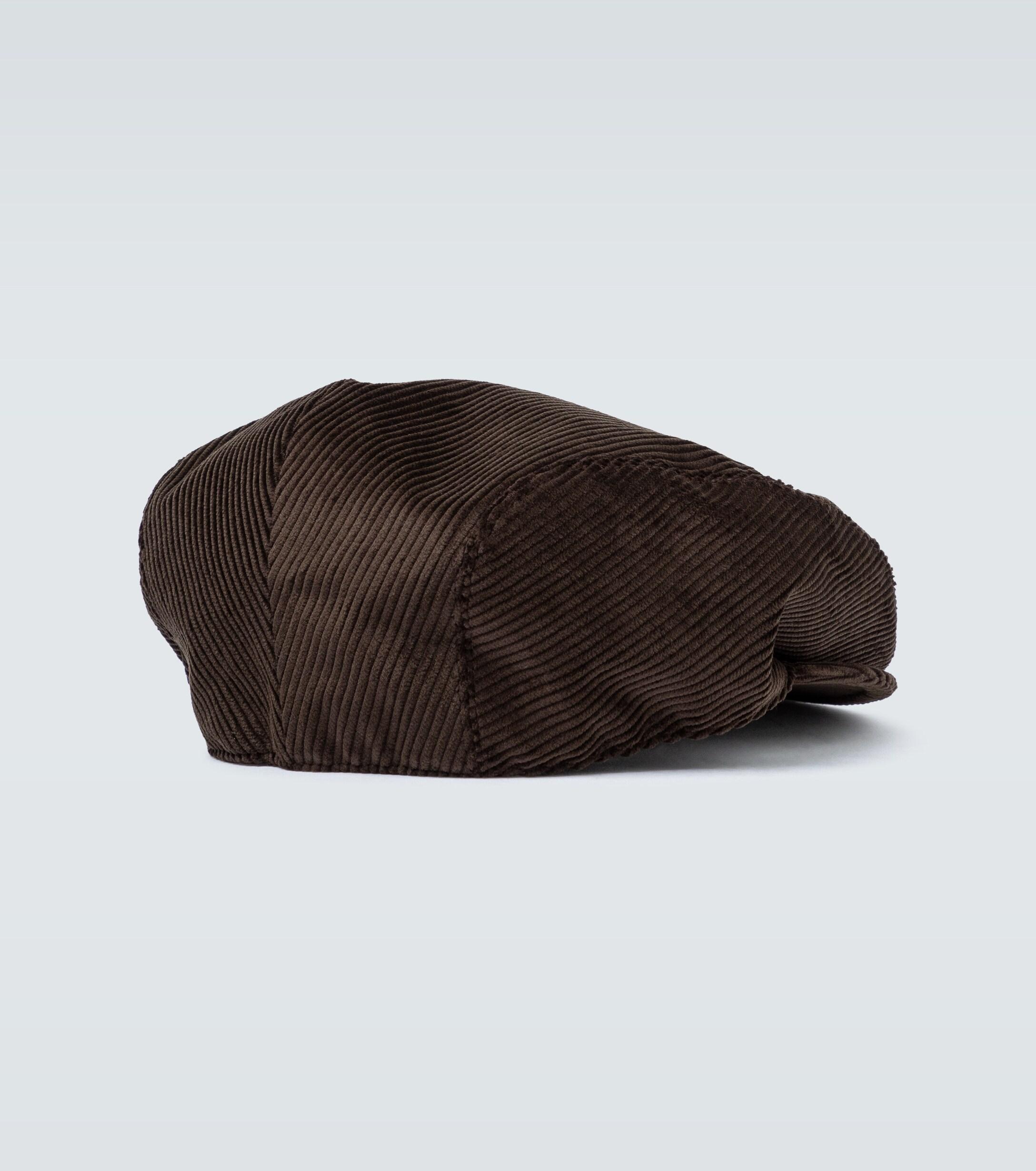 Dolce & Gabbana Corduroy Baker Boy Hat in Brown for Men | Lyst Canada