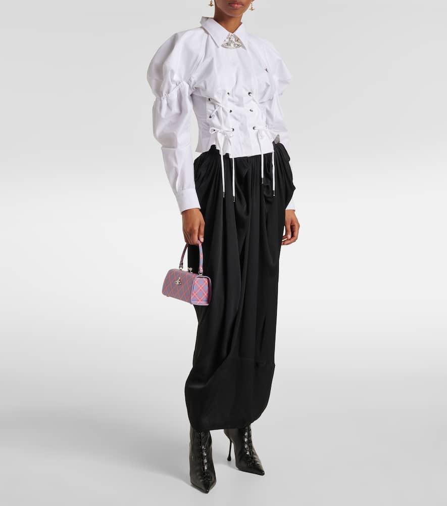 [Vivienne Westwood] Doll XL タータン ショルダーバッグ Vivienne Westwood Doll Xl Tartan Tote Bag in Red | Lyst