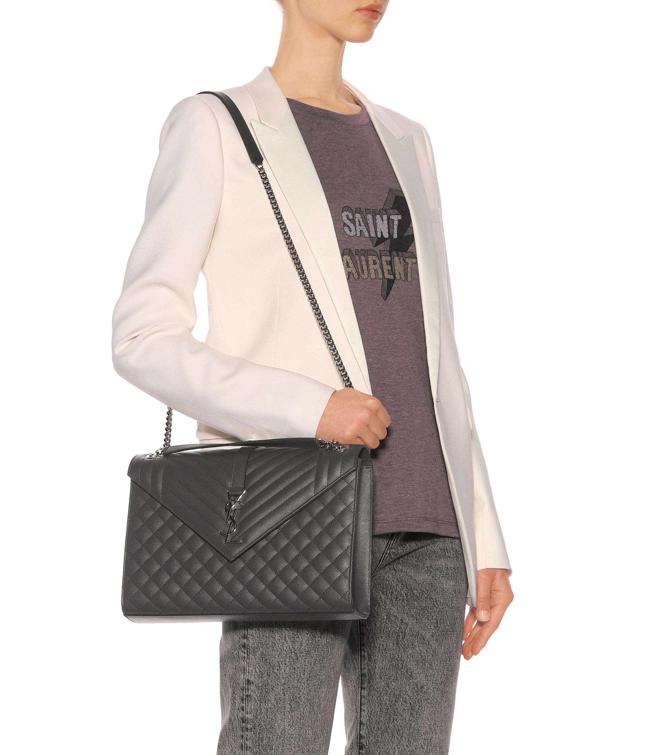 saint laurent monogram envelope shoulder bag