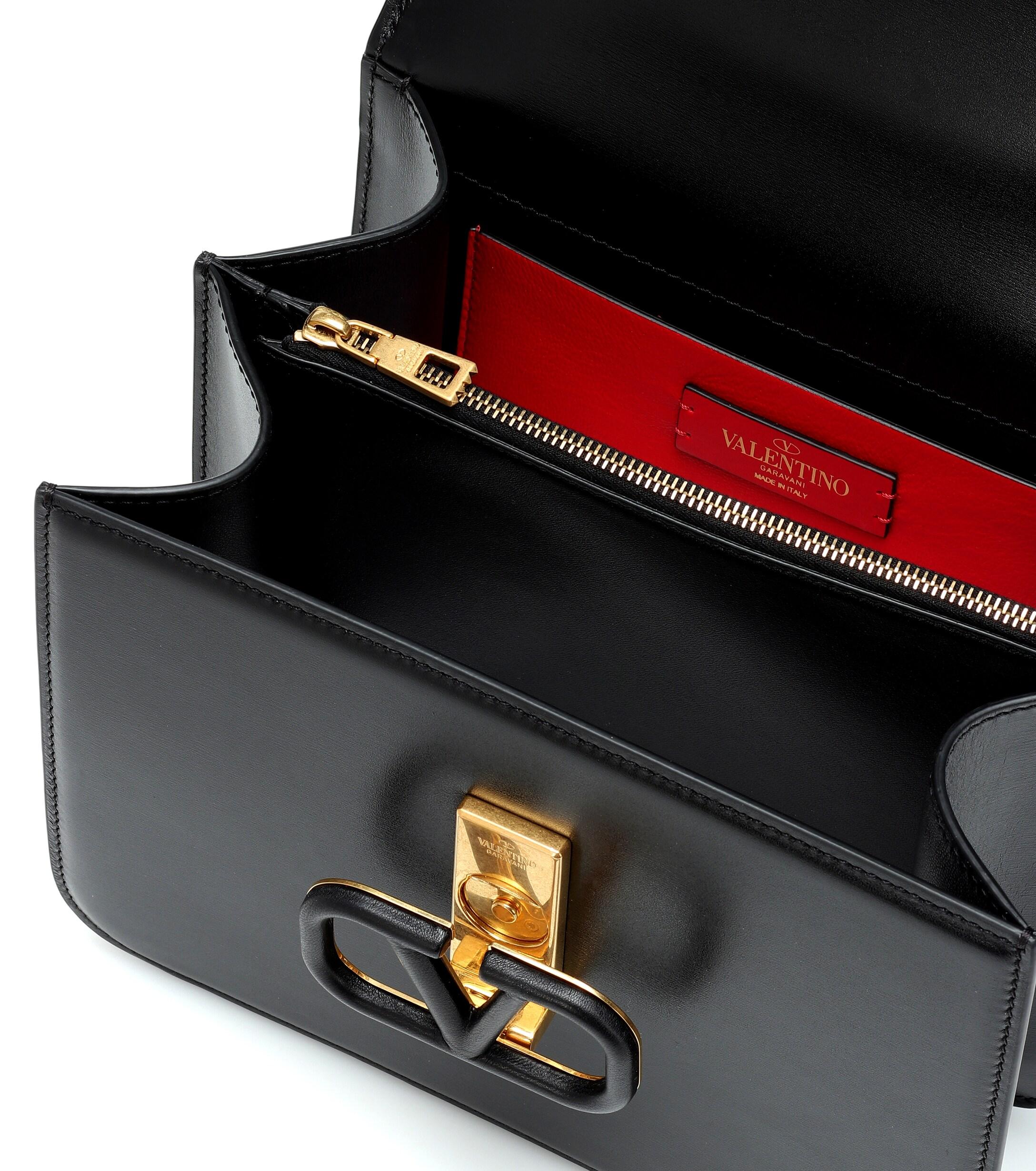 Valentino Garavani V Sling Crossbody Bag Leather Black Lyst