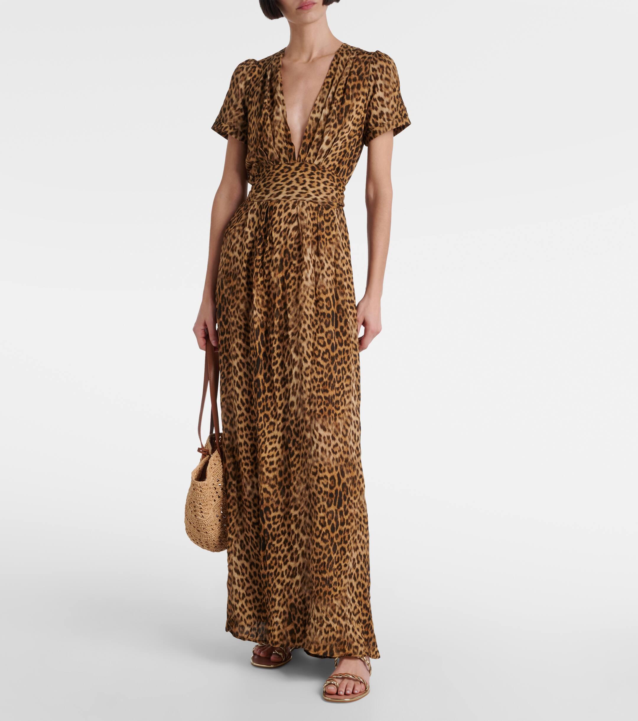Melissa Odabash Lou Cheetah Print Maxi Dress in Brown Lyst UK