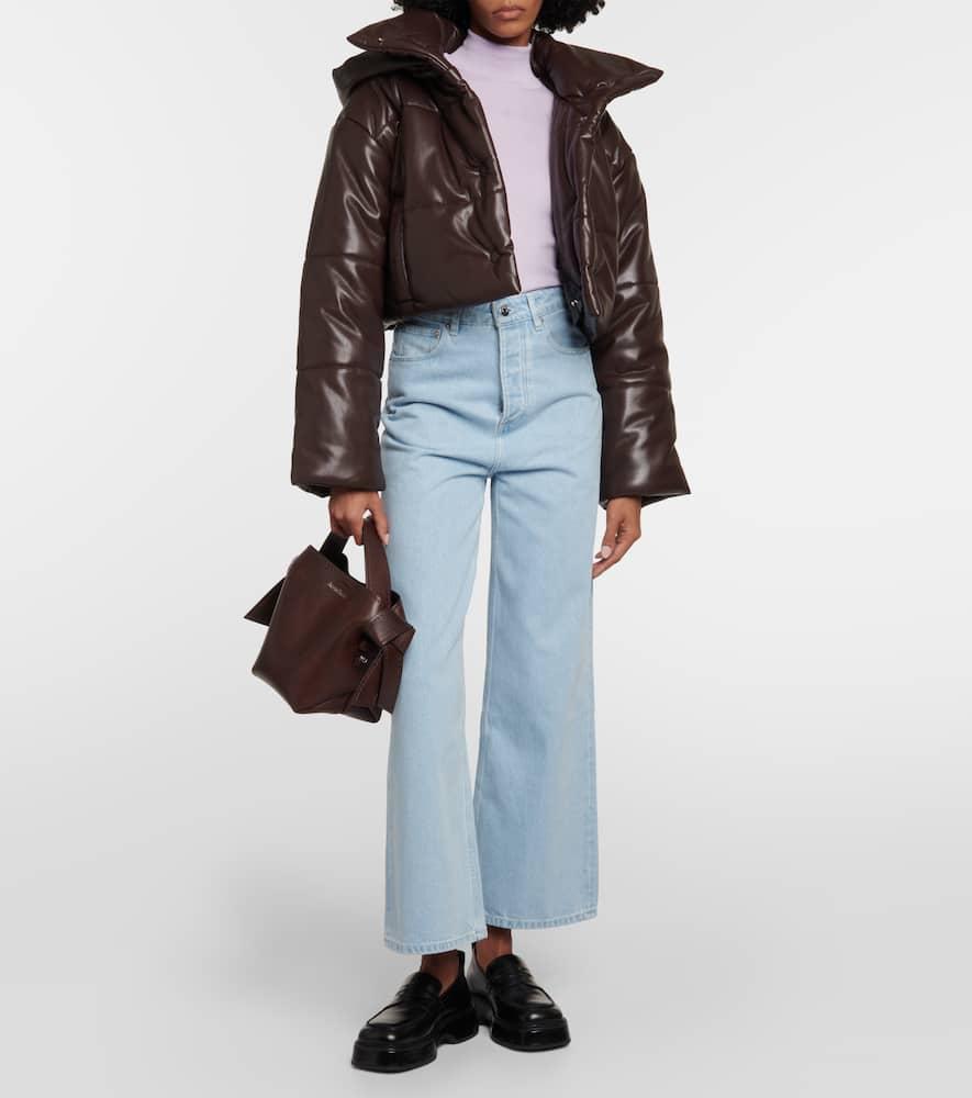 【Nanushka】 Aveline fauxレザーパファージャケット nanushka-brown-Aveline-Faux-