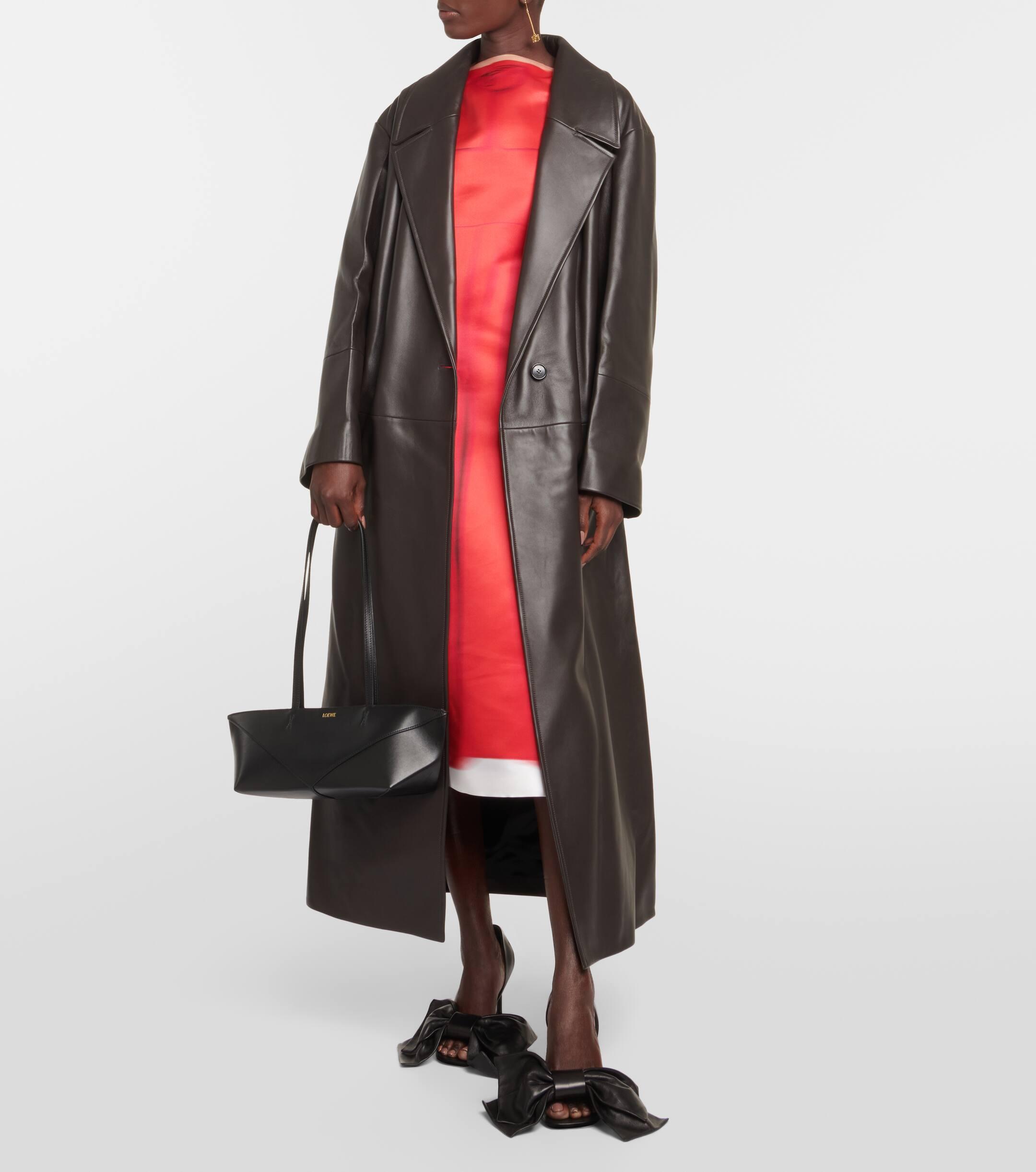 Loewe leather cheap coat