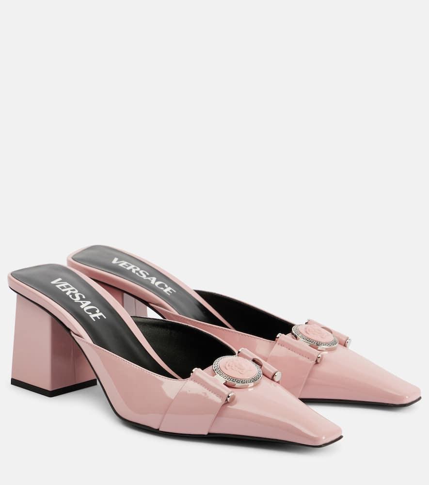 MULES LIGHT PINK PATENT LAMBSKIN