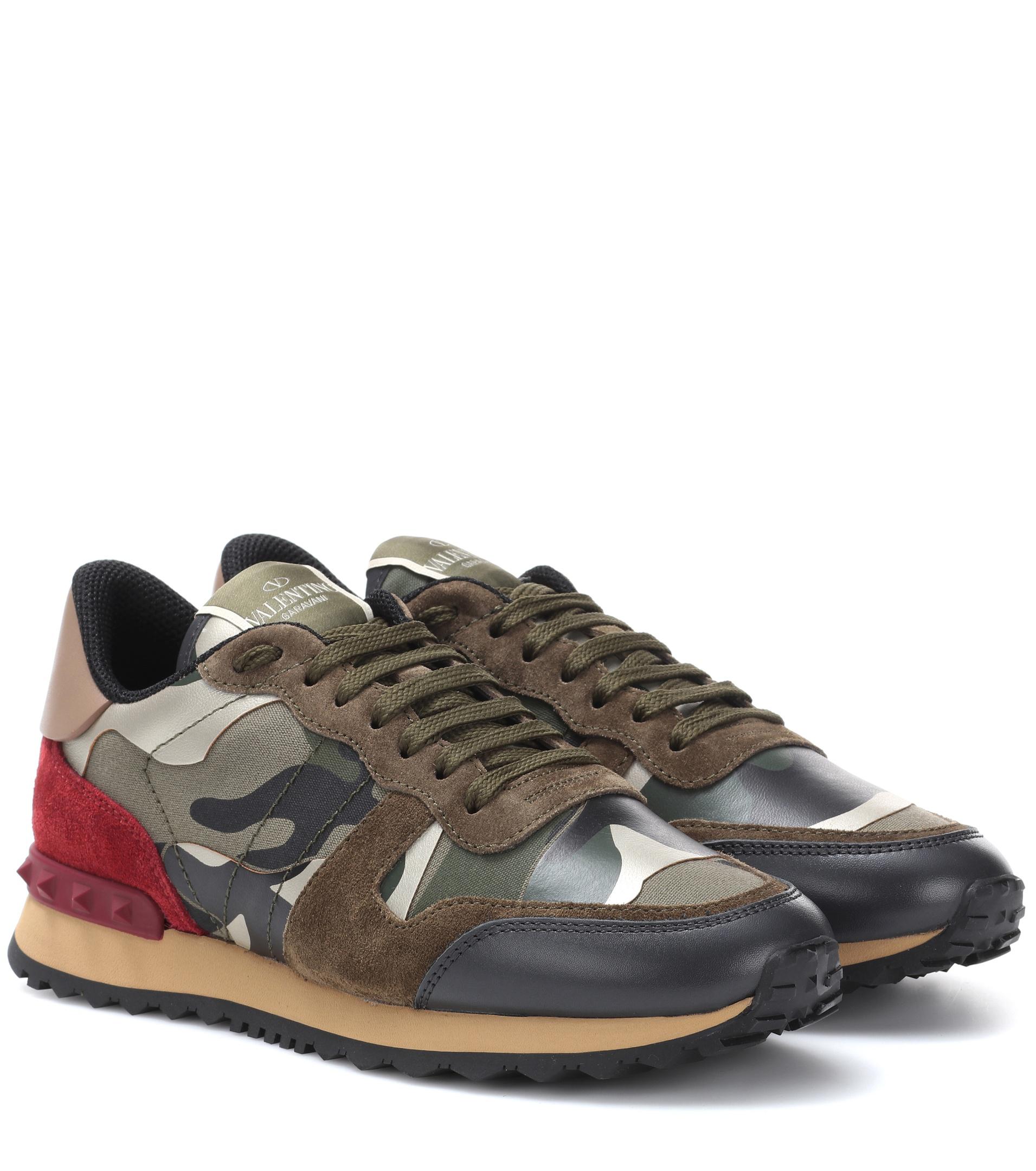 Lyst - Valentino Rockrunner Camouflage Sneakers in Green