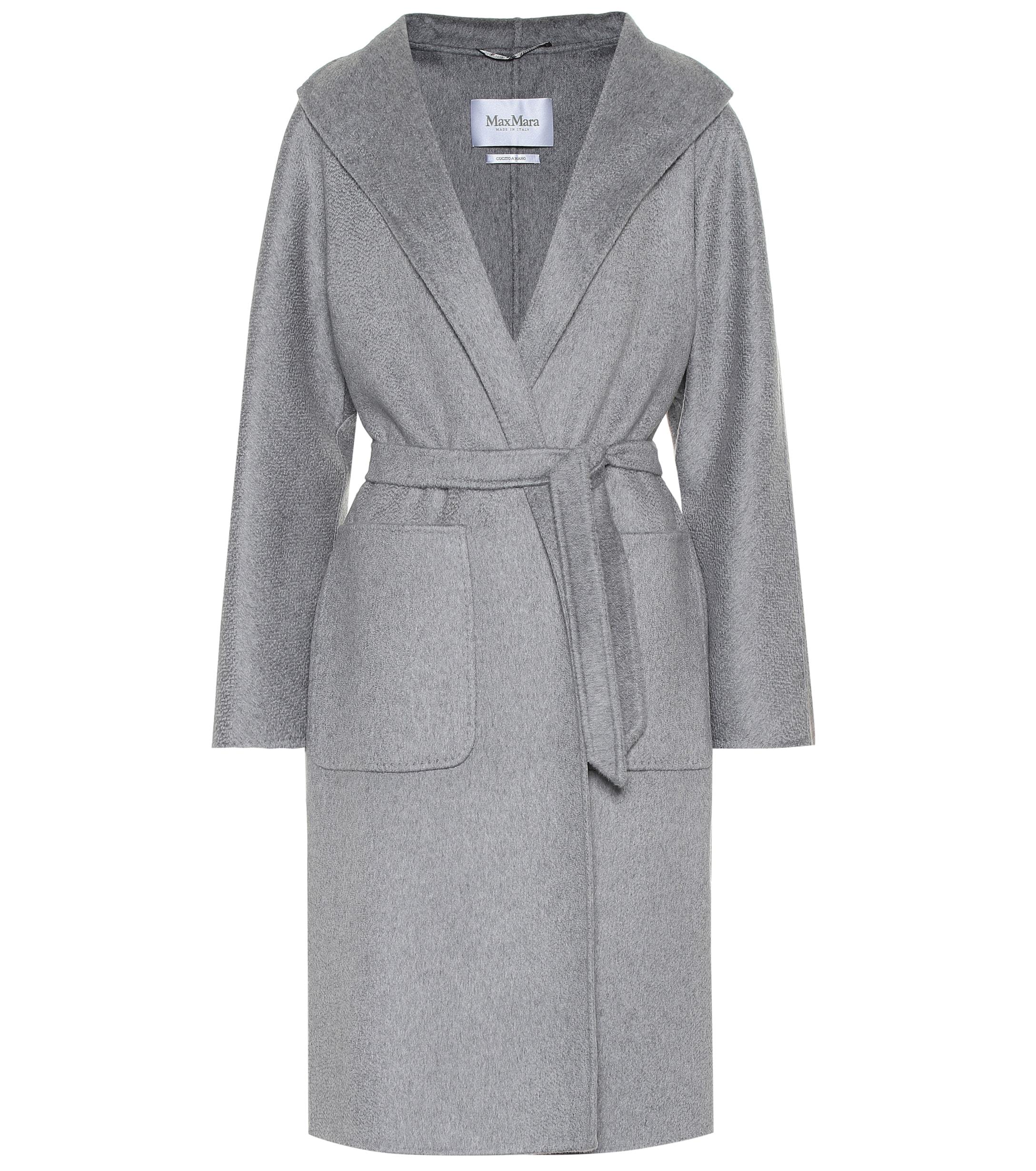 Max Mara Lilia Double-face Cashmere Coat in Grey (Gray) - Lyst