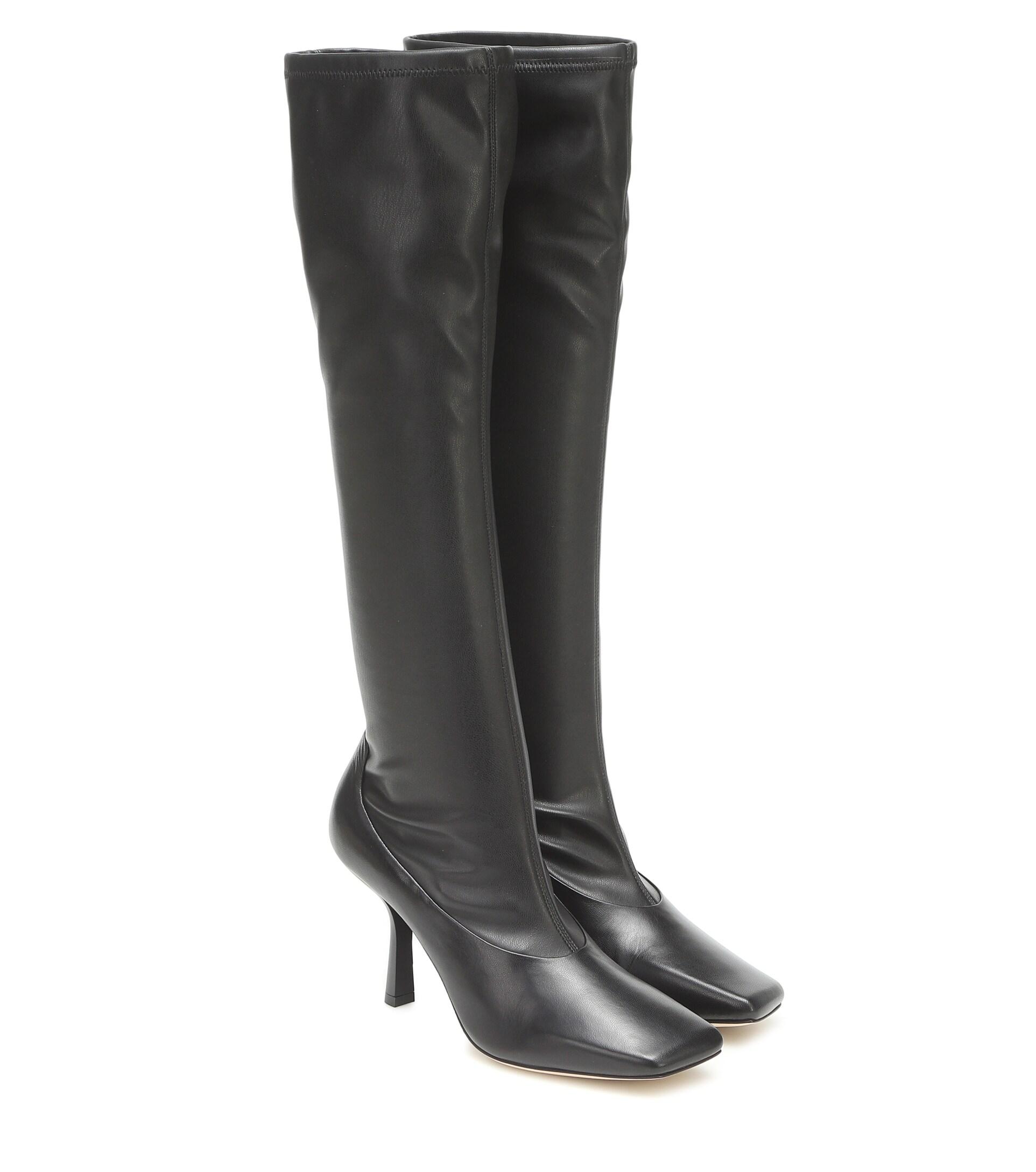 Jimmy Choo Leather Myka 85 Knee-high Boots in Black Black (Black) - Save  38% | Lyst