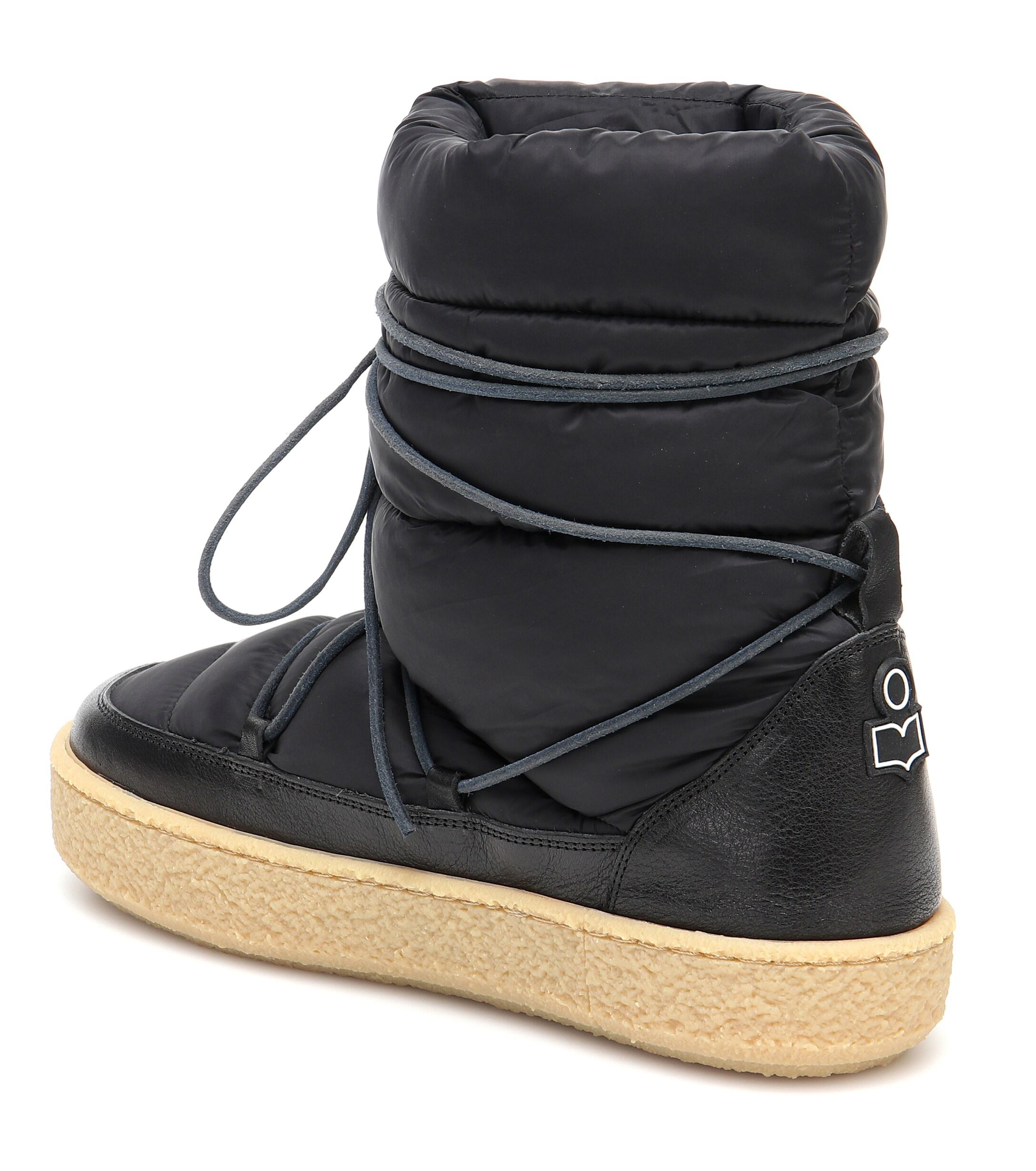 Menselijk ras Componist Ontoegankelijk Isabel Marant Zimlee Padded Snow Boots in Black | Lyst