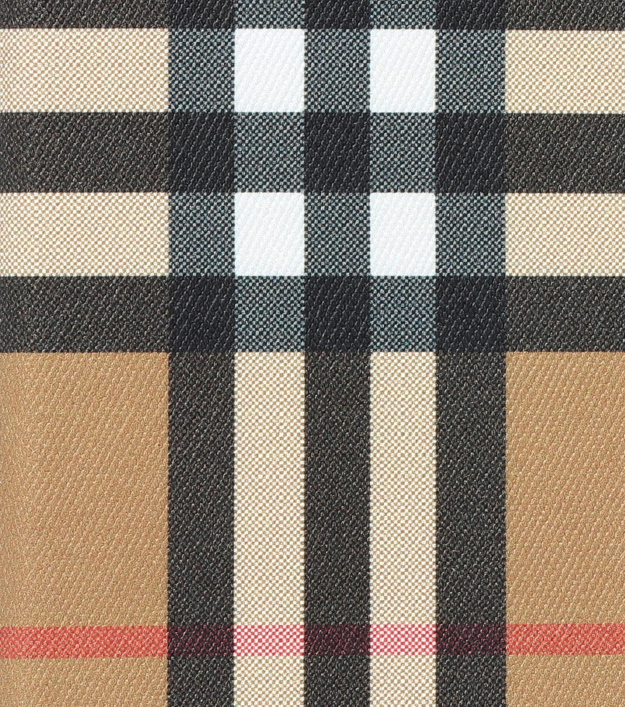 Brown, Beige: Checkered Pattern iPhone Case