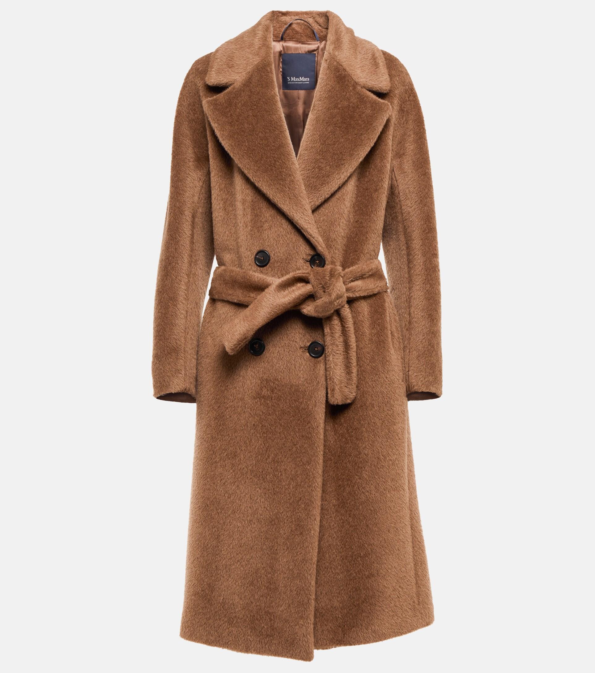 Max Mara Zefir Alpaca And Wool Coat in Brown | Lyst