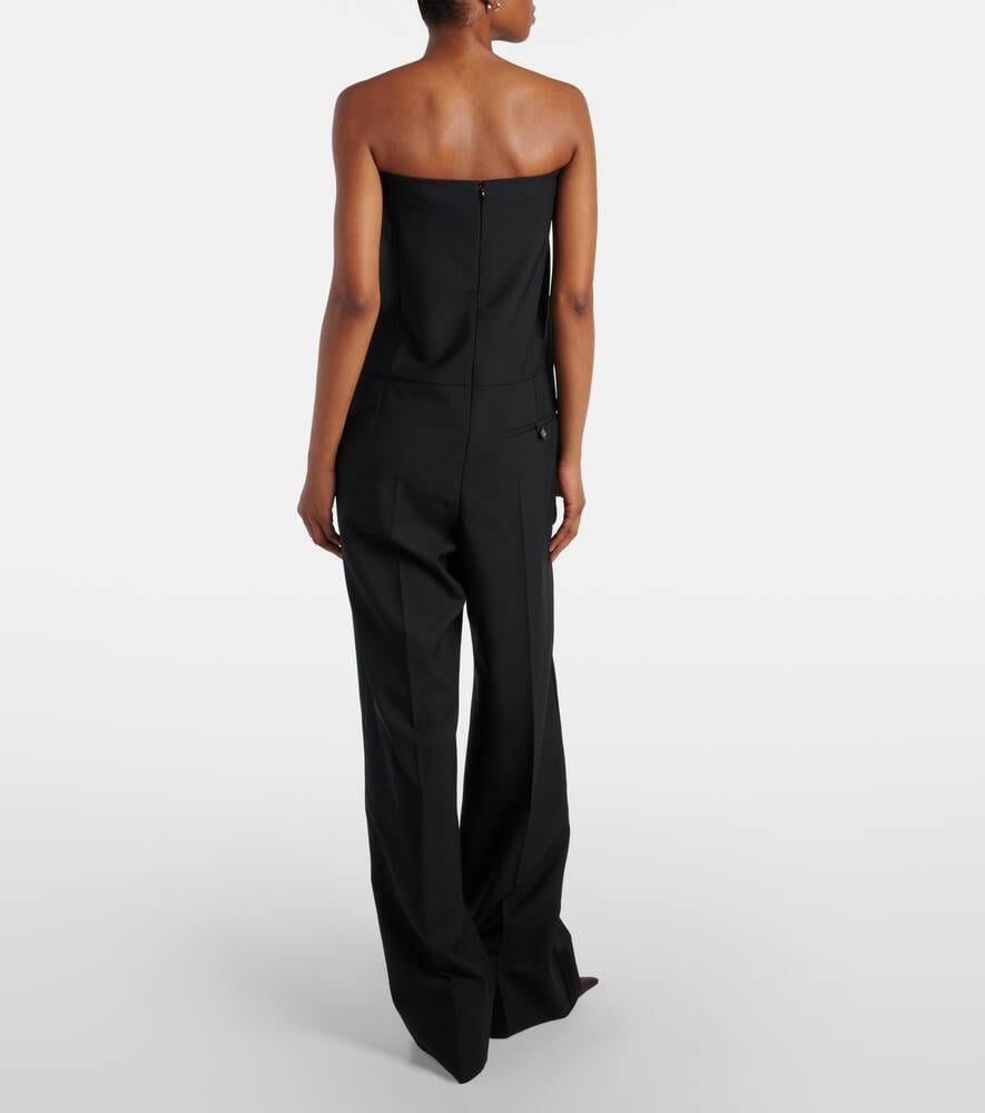 オールインワン・サロペット STELLA MCCARTNEY LINEN BLEND SANGALLO BUSTIER JUMPSUIT Linen and cotton jumpsuit in white - Stella Mc Cartney