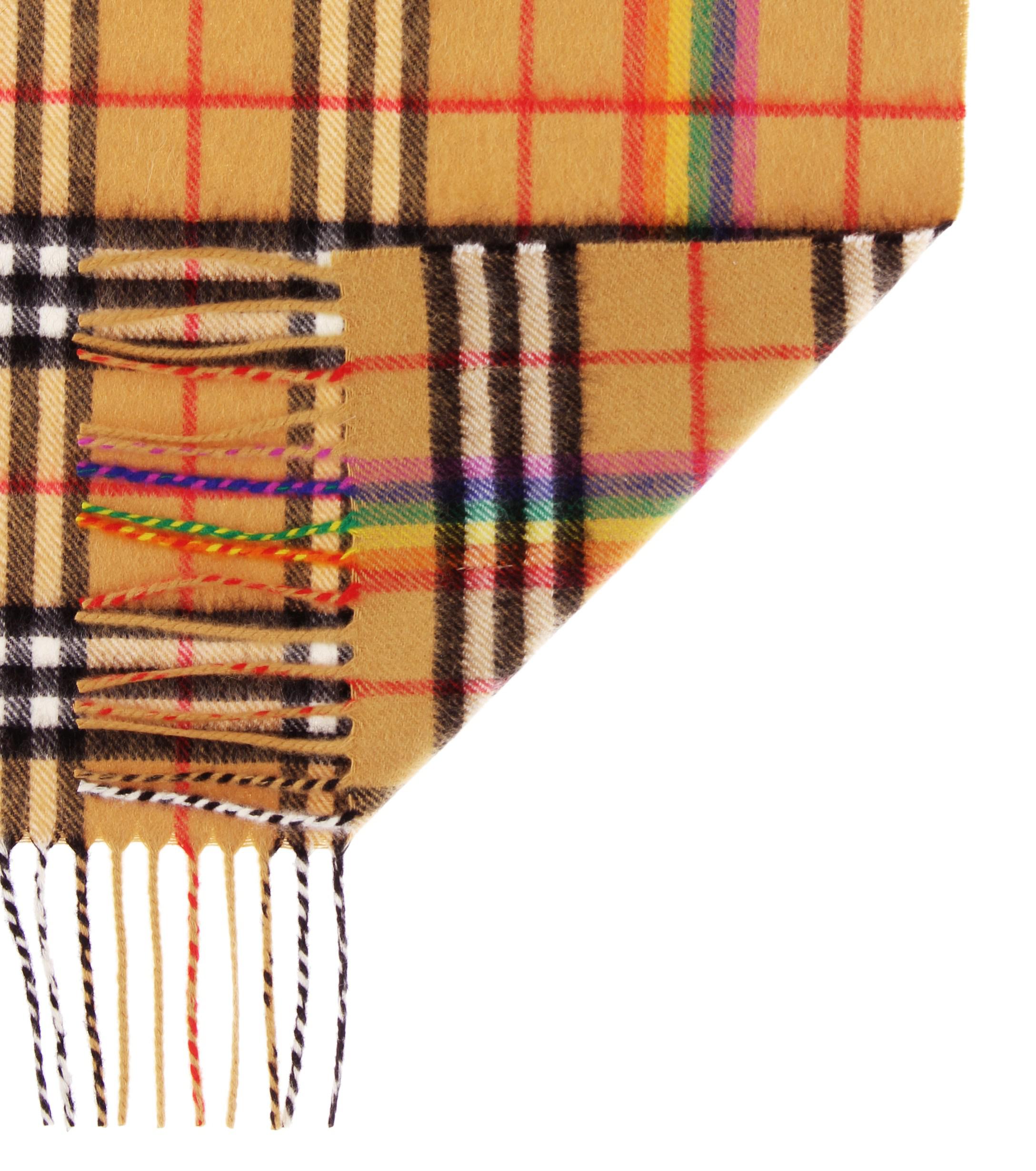 burberry scarf with rainbow