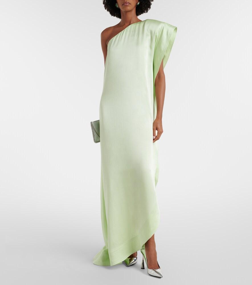 Designer Green Satin Asymmetrical Dresses for Women - Up to 59% off | Lyst