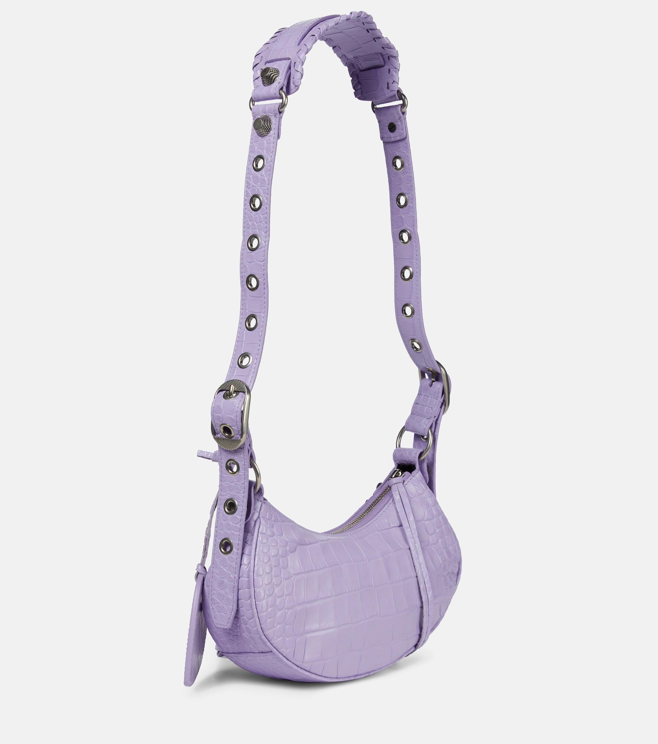 Balenciaga Le Cagole Xs Leather Shoulder Bag in Purple | Lyst Australia