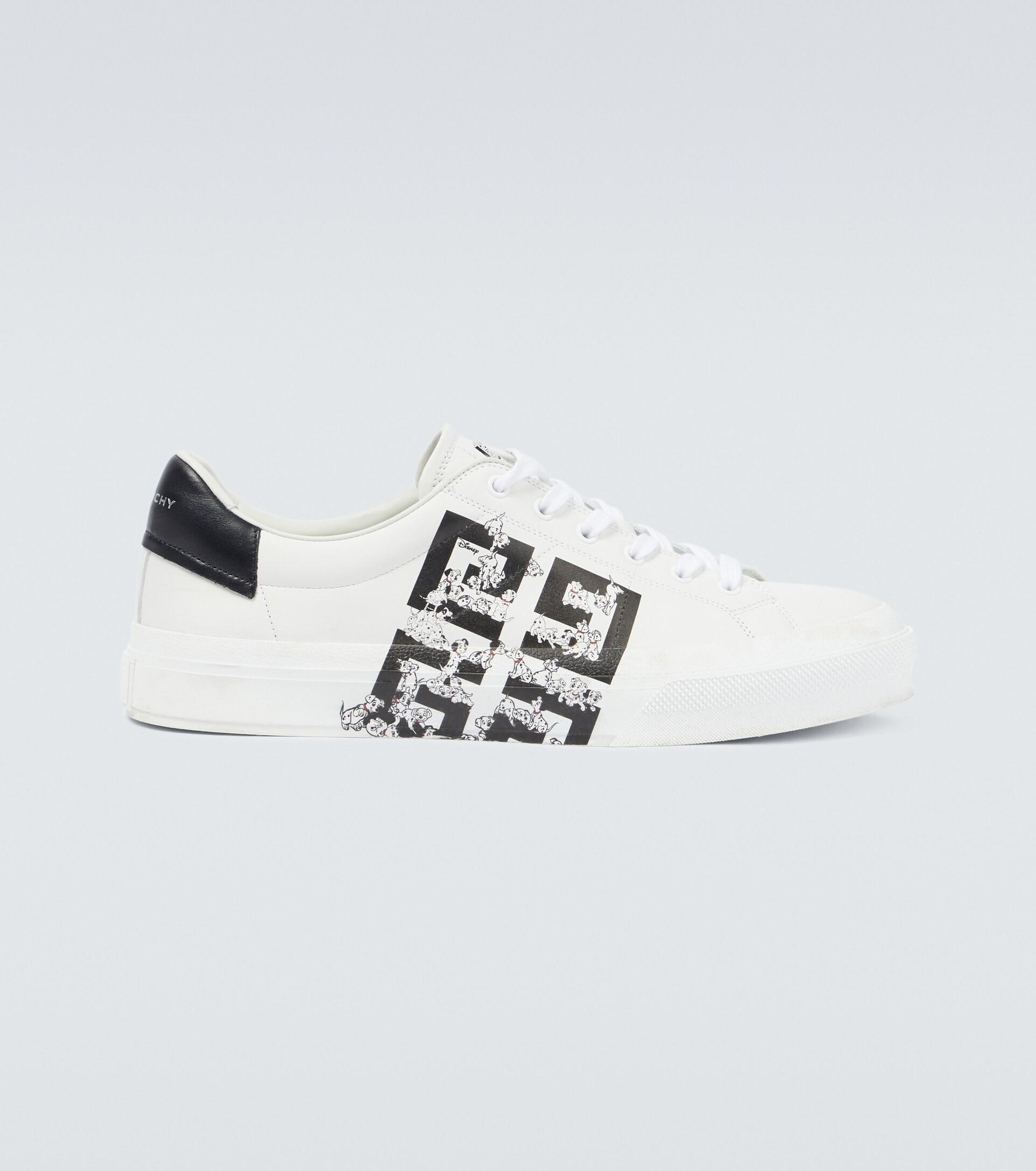 Givenchy X Disney® City Sport Printed Leather Sneakers in Metallic for Men  | Lyst