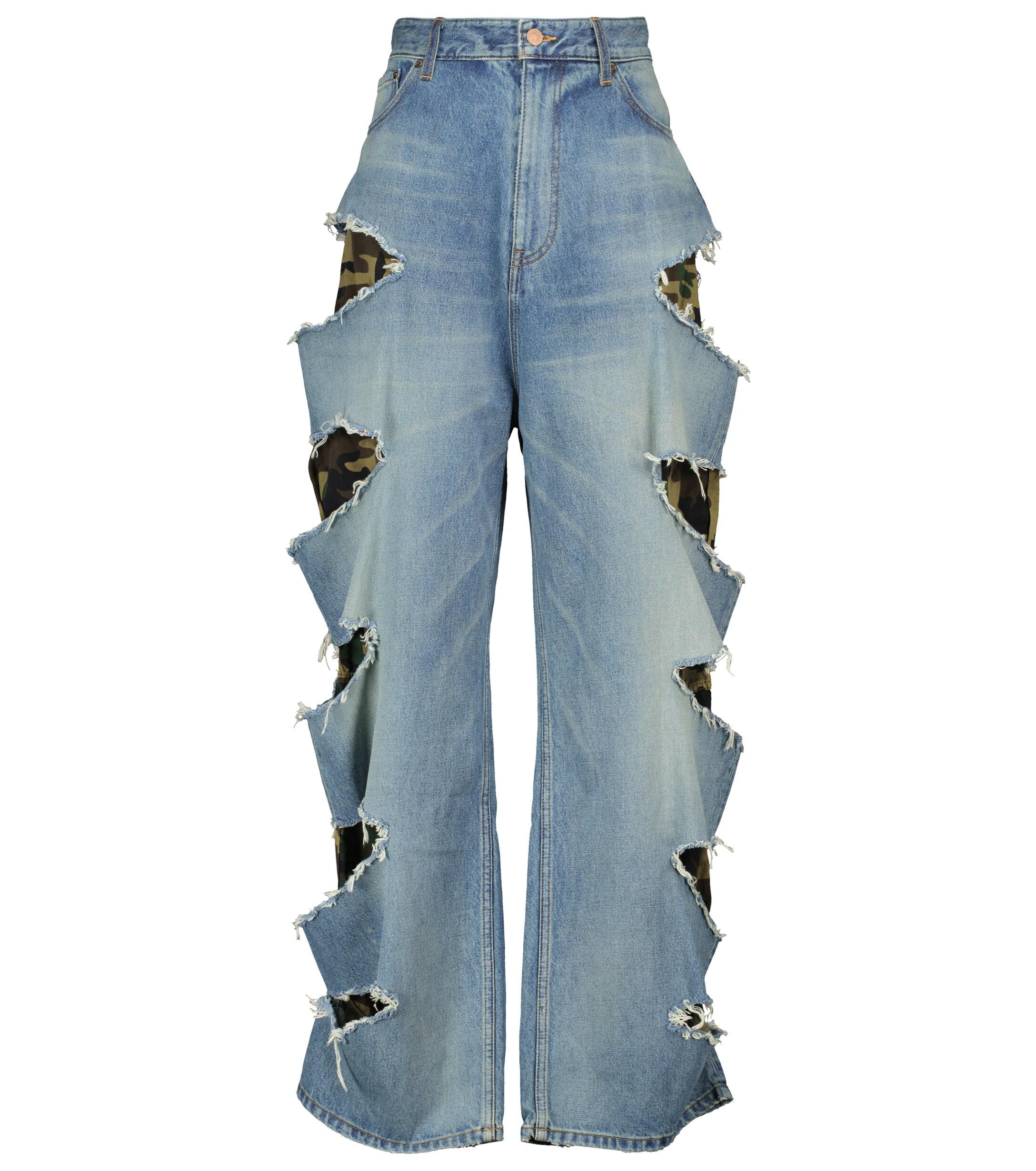 Balenciaga Denim High-rise Distressed 